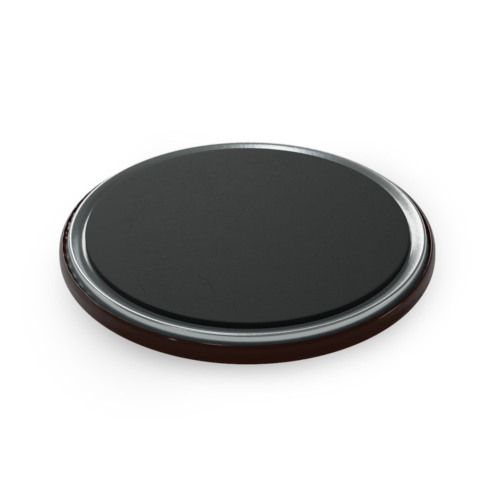 Coffee Humor Round Magnet — "The world does NOT exist until my first cup of dirty bean water."