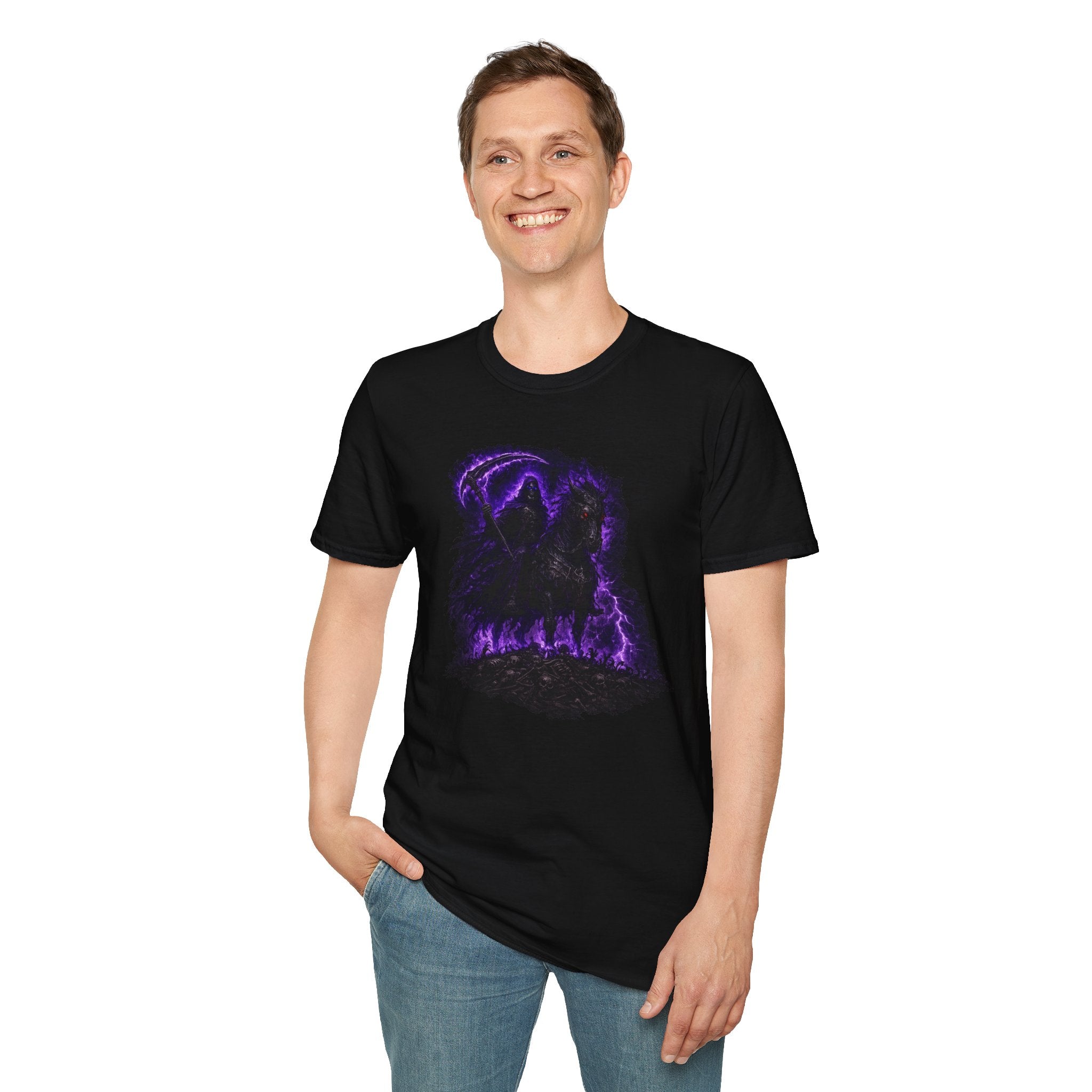 Grim Reaper Purple Lightning T-Shirt