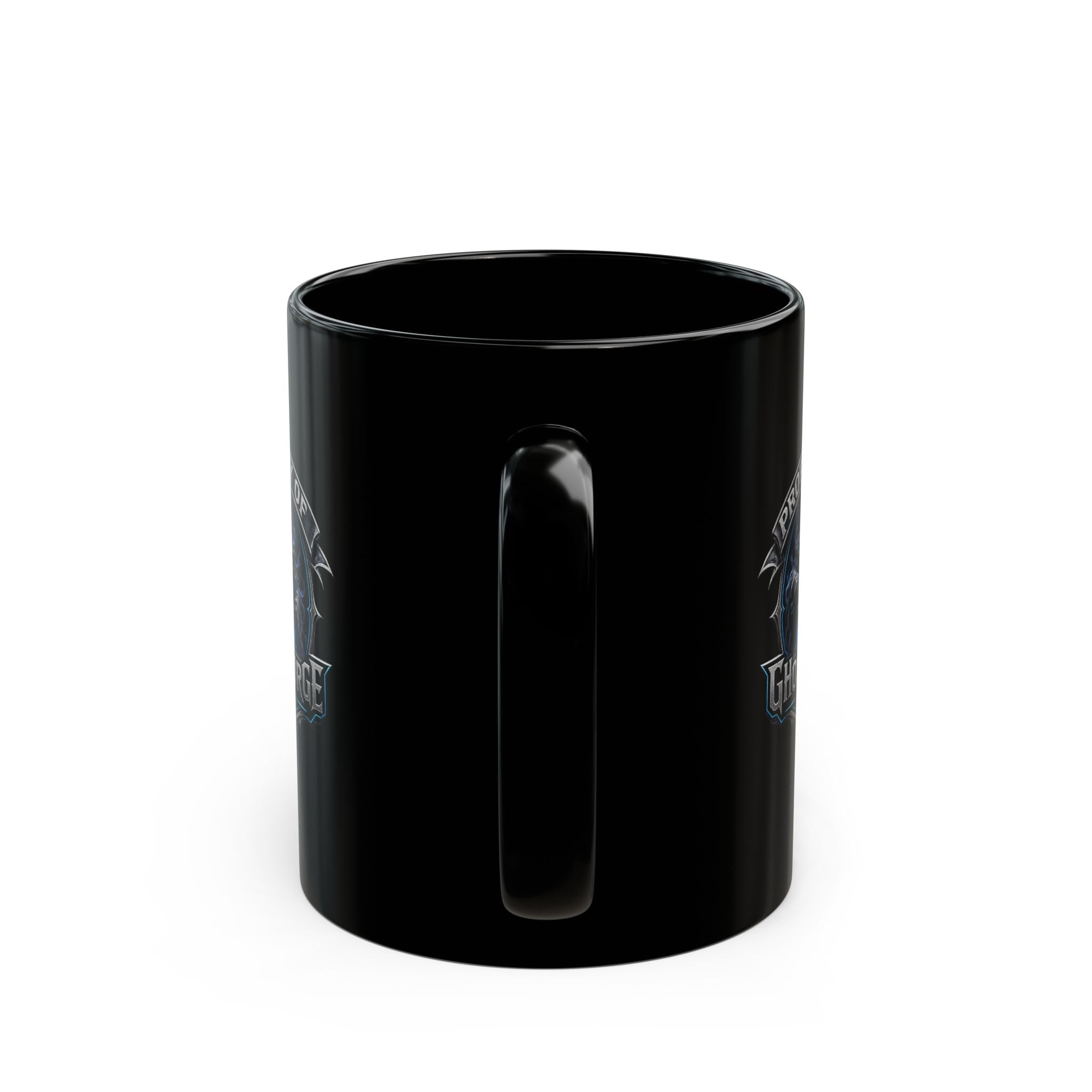 GhostForge Studio Logo Black Mug — Property of GFs Coffee Cup (11oz/15oz)