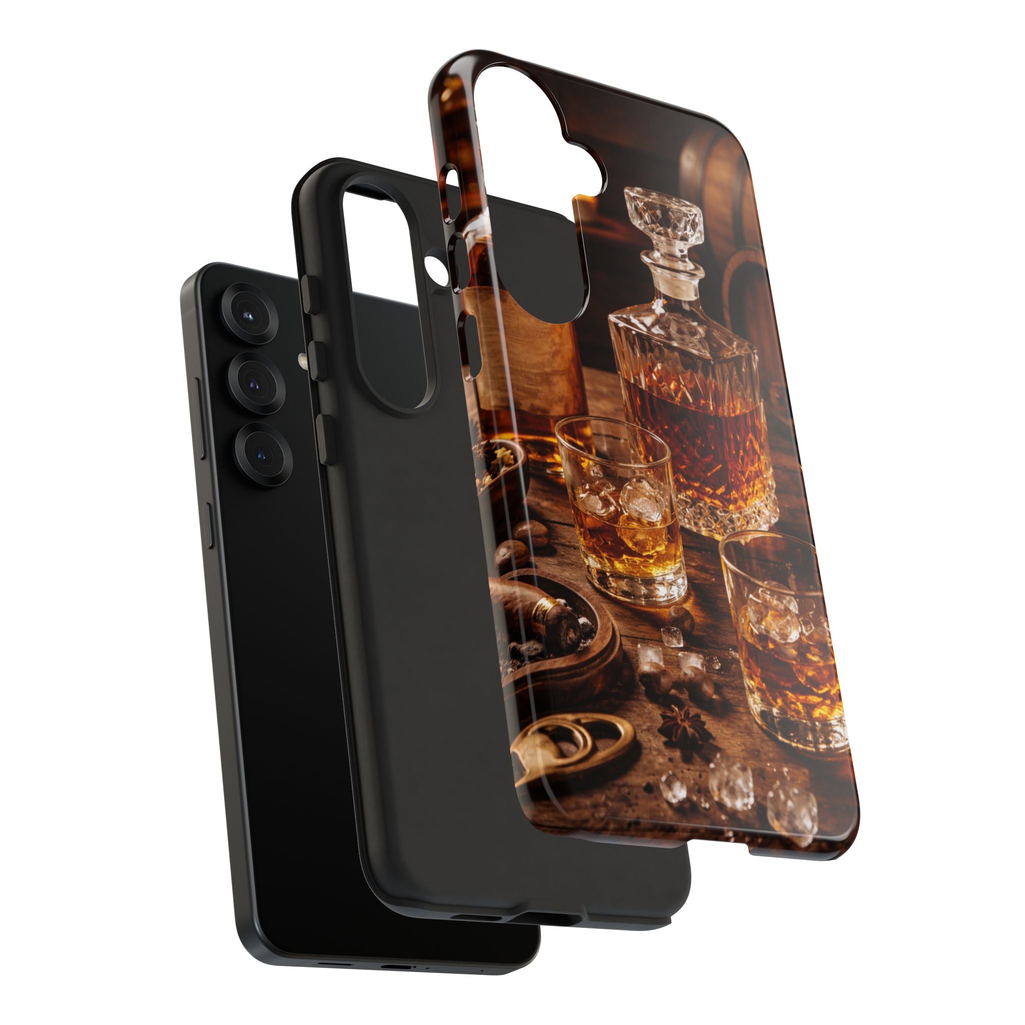 Whiskey Decanter Phone Case — Vintage Bar Spirits Protective Tough Case