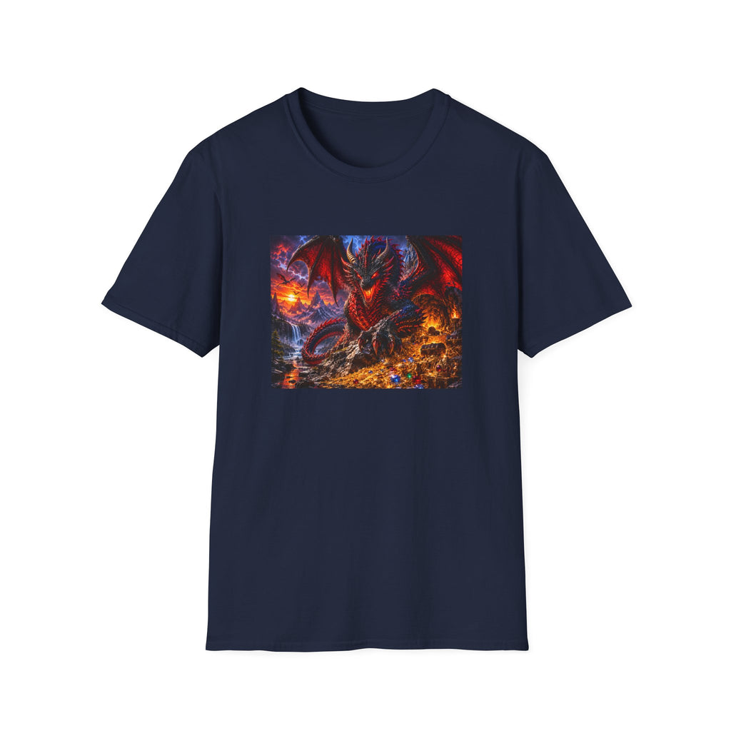 Dragon Guard T-Shirt — Epic Red Dragon Fantasy Art Tee
