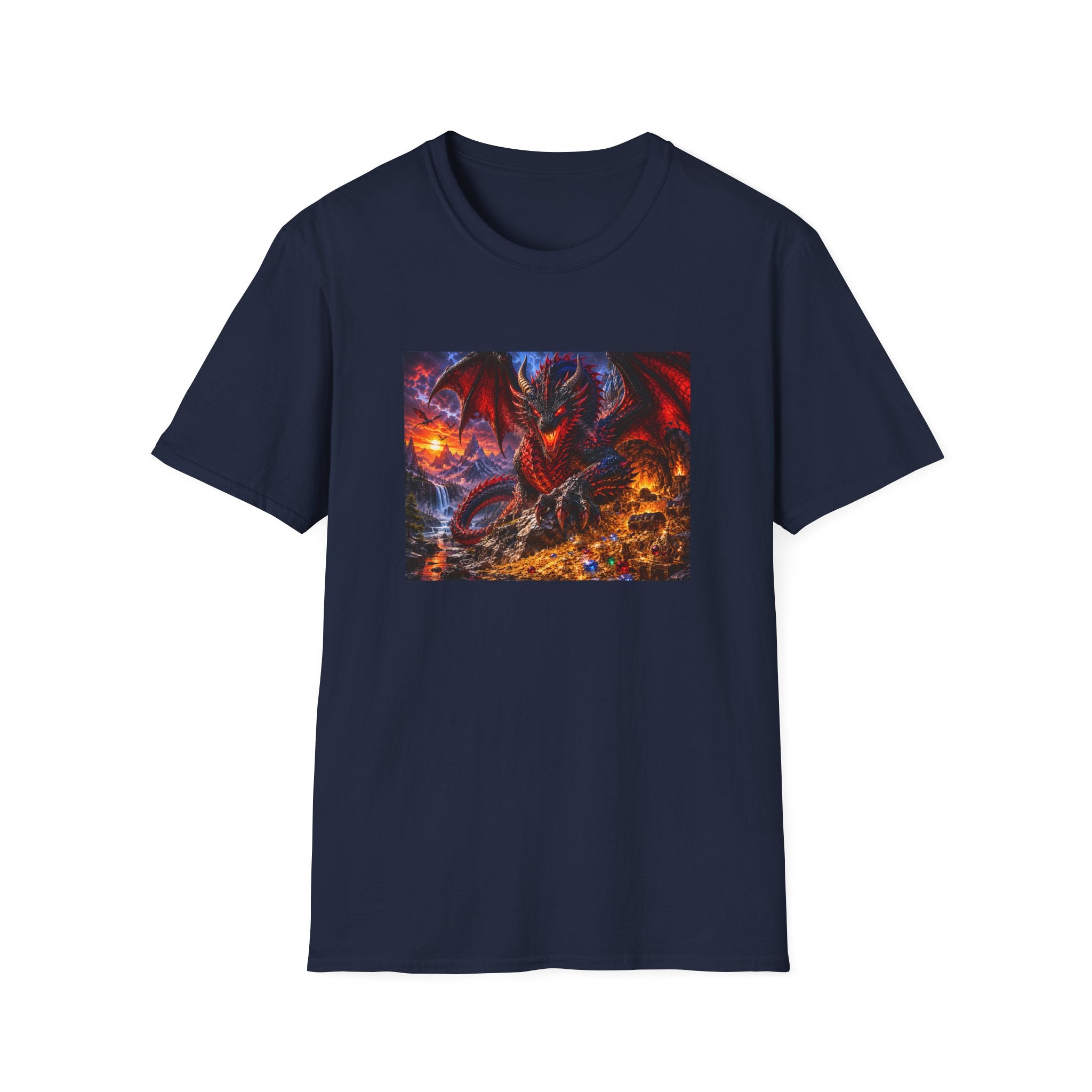Dragon Guard T-Shirt — Epic Red Dragon Fantasy Art Tee