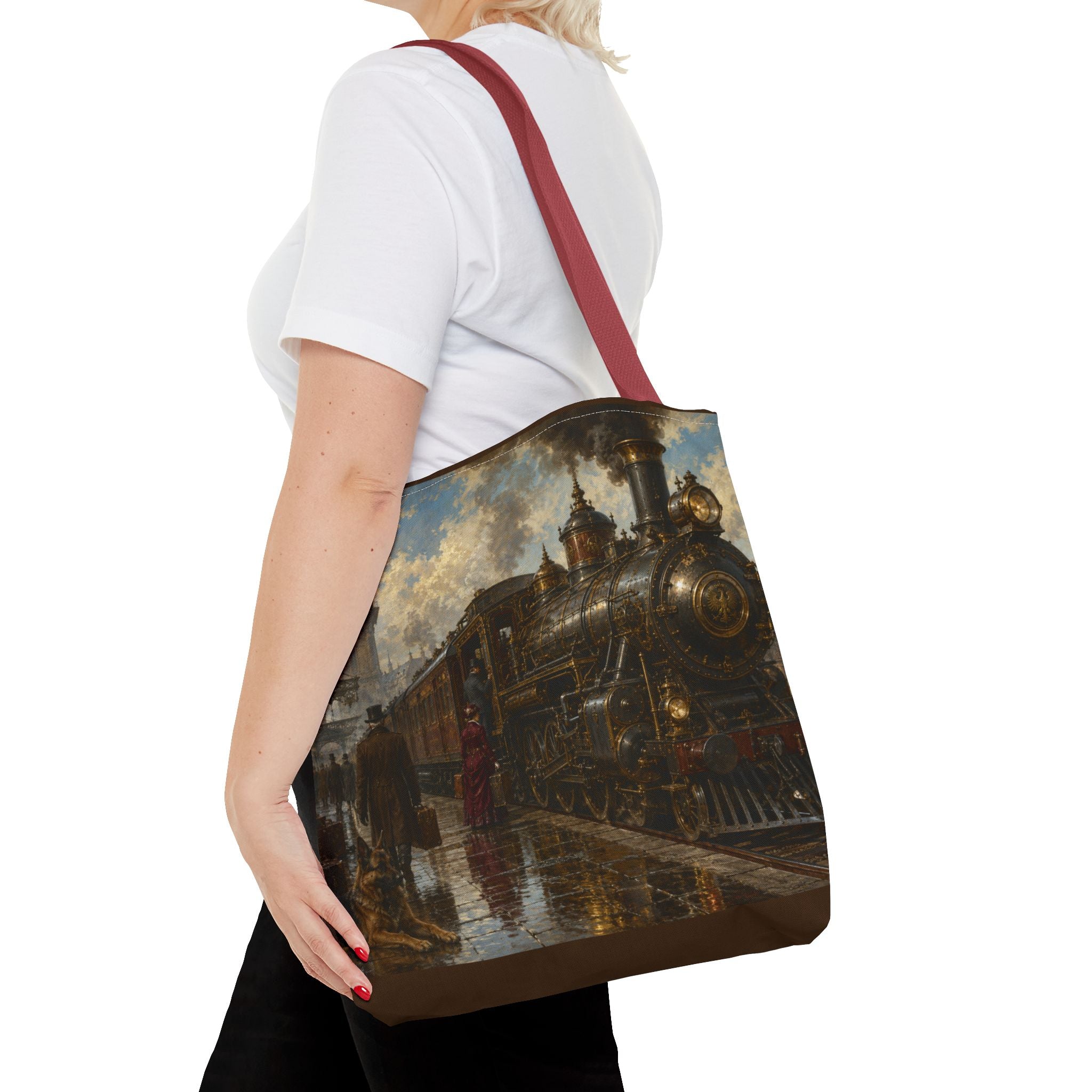 Steampunk Tote Bag — Victorian Station Art All-Over Print