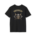Valhalla Skull & Crossed Axes T-Shirt — Viking Pirate Chest Logo