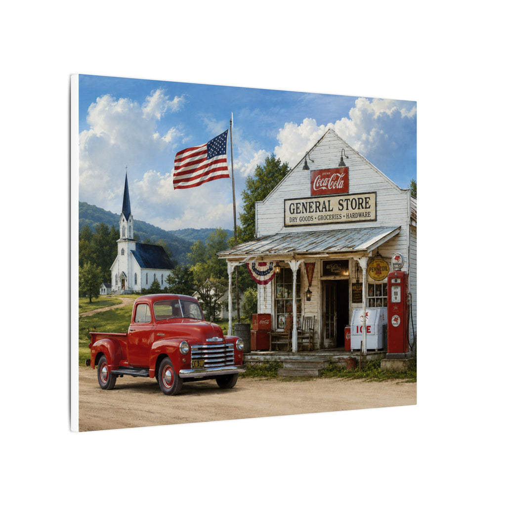 Vintage Americana General Store Canvas