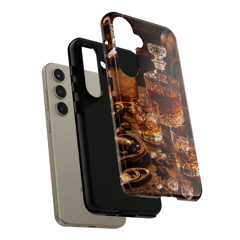 Whiskey Decanter Phone Case — Vintage Bar Spirits Protective Tough Case
