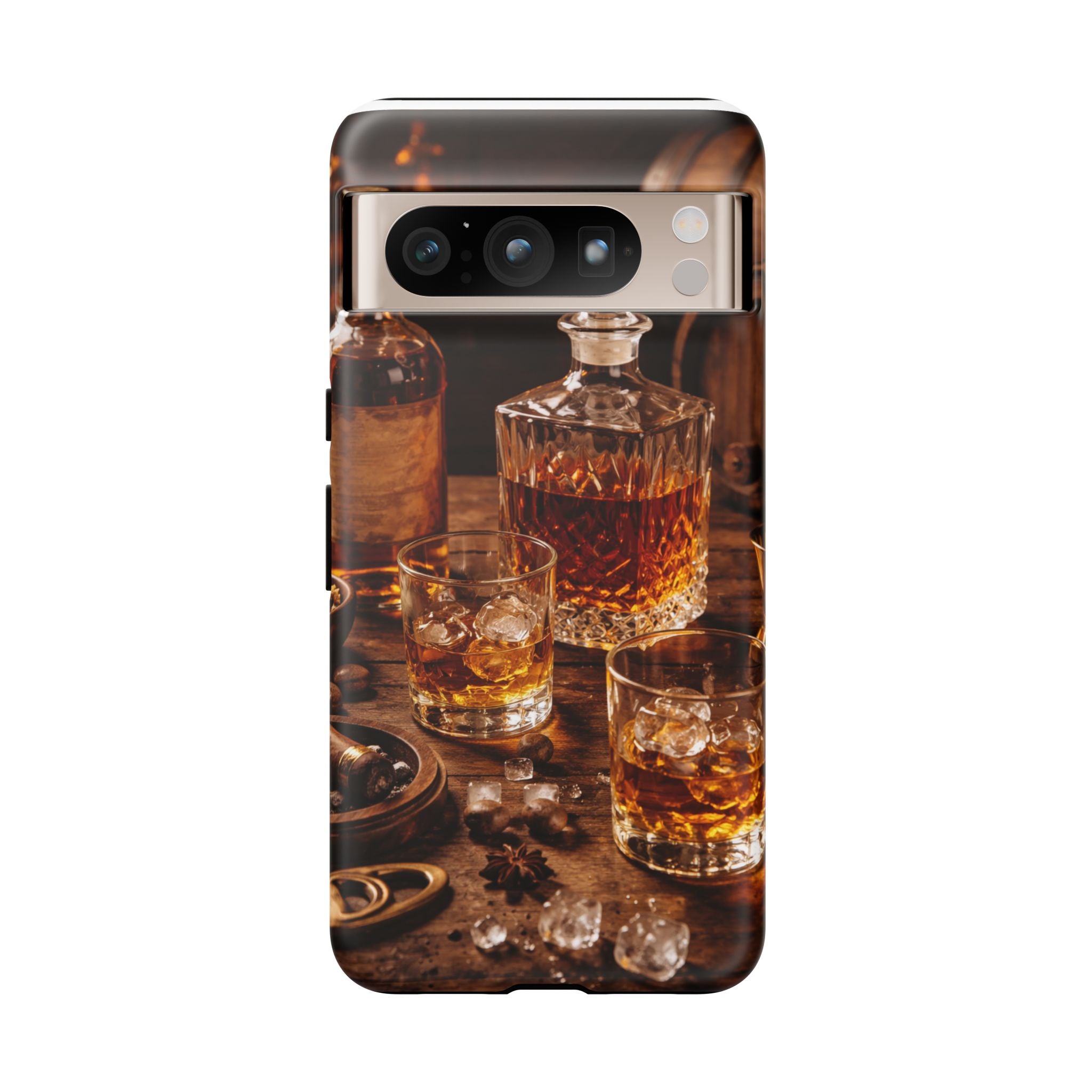 Whiskey Decanter Phone Case — Vintage Bar Spirits Protective Tough Case