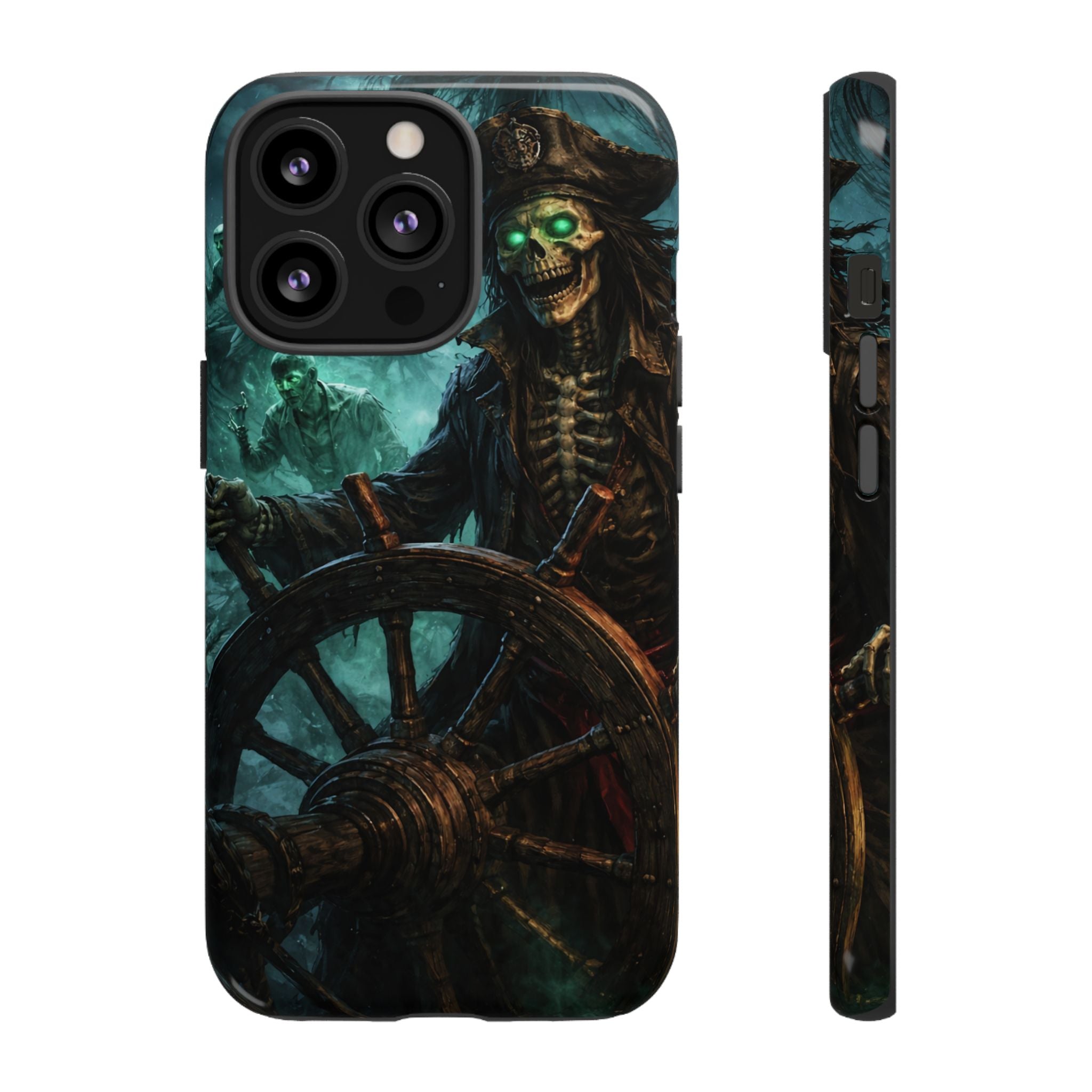 Pirate Skeleton Phone Case — Haunted Ship Captain iPhone Cover