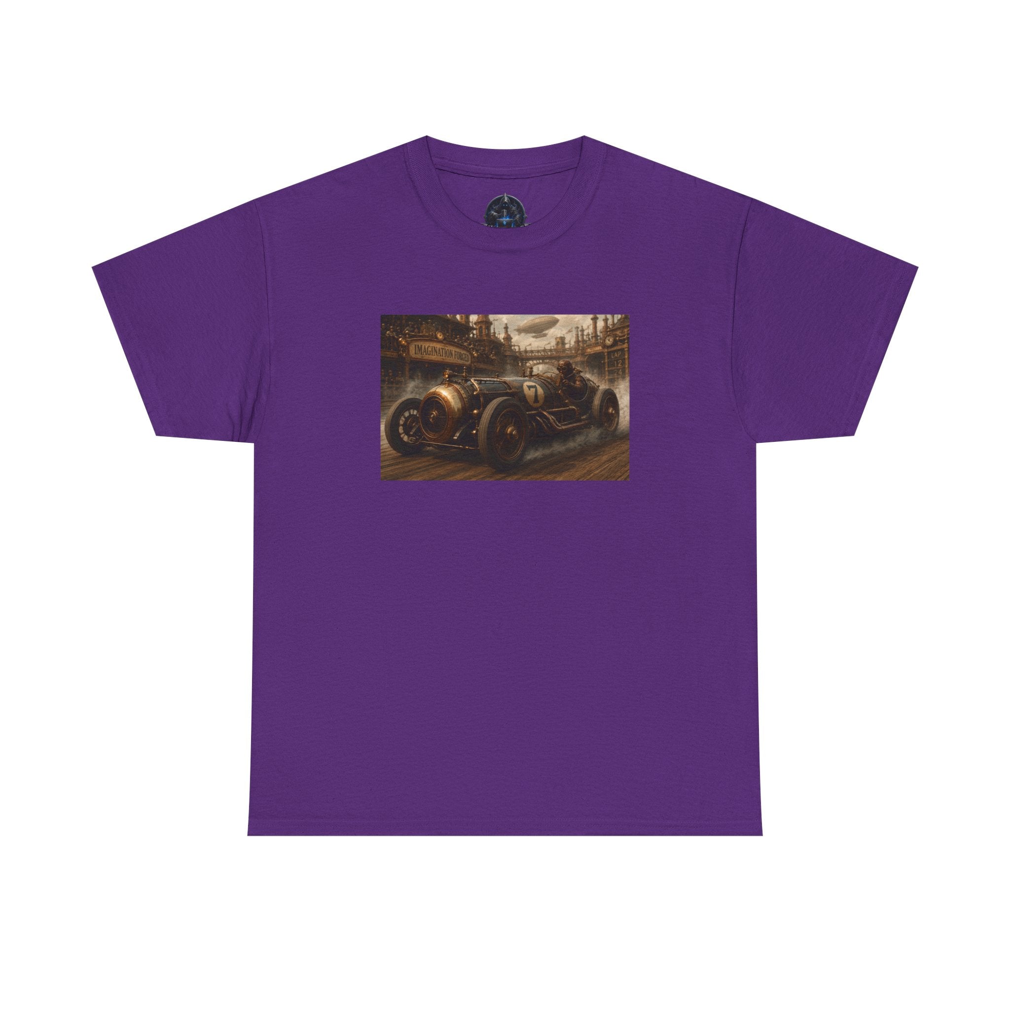 Steampunk Racecar Tee — Classic Antique Car Graphic T-Shirt