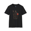 Dark Wizard T‑Shirt — Sorcerer with Flaming Orb Fantasy Tee
