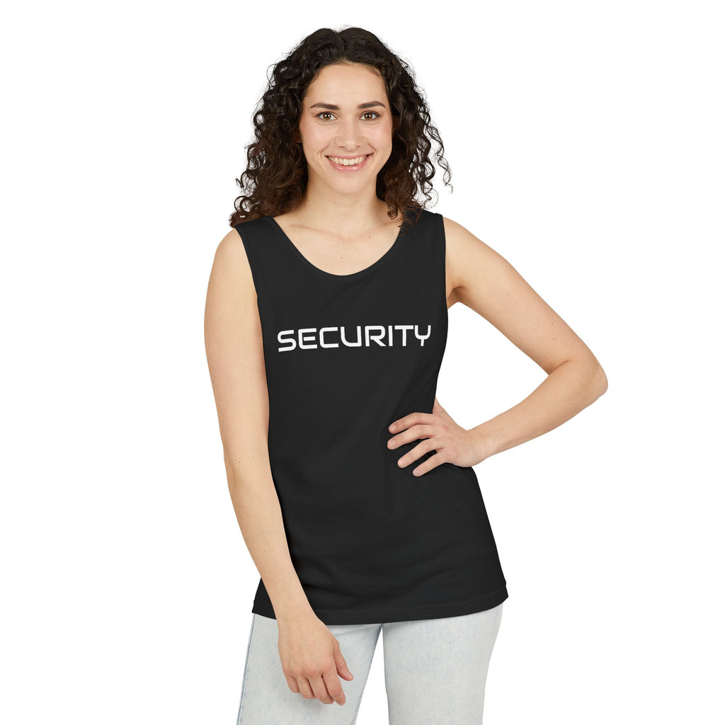 SECURITY Graphic Tank Top — Bold 'SECURITY' Streetwear Muscle Tee