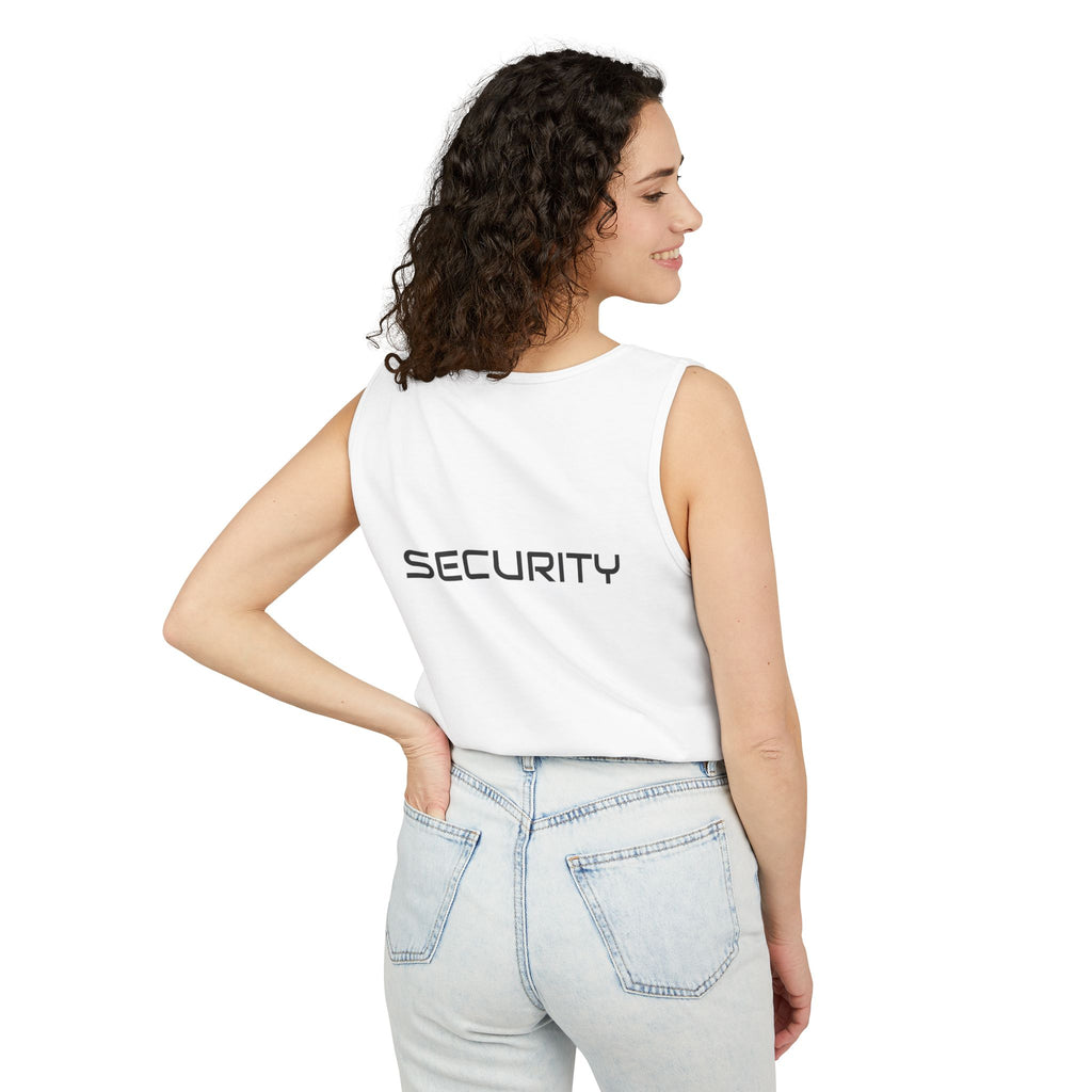 SECURITY Graphic Tank Top — Bold 'SECURITY' Streetwear Muscle Tee