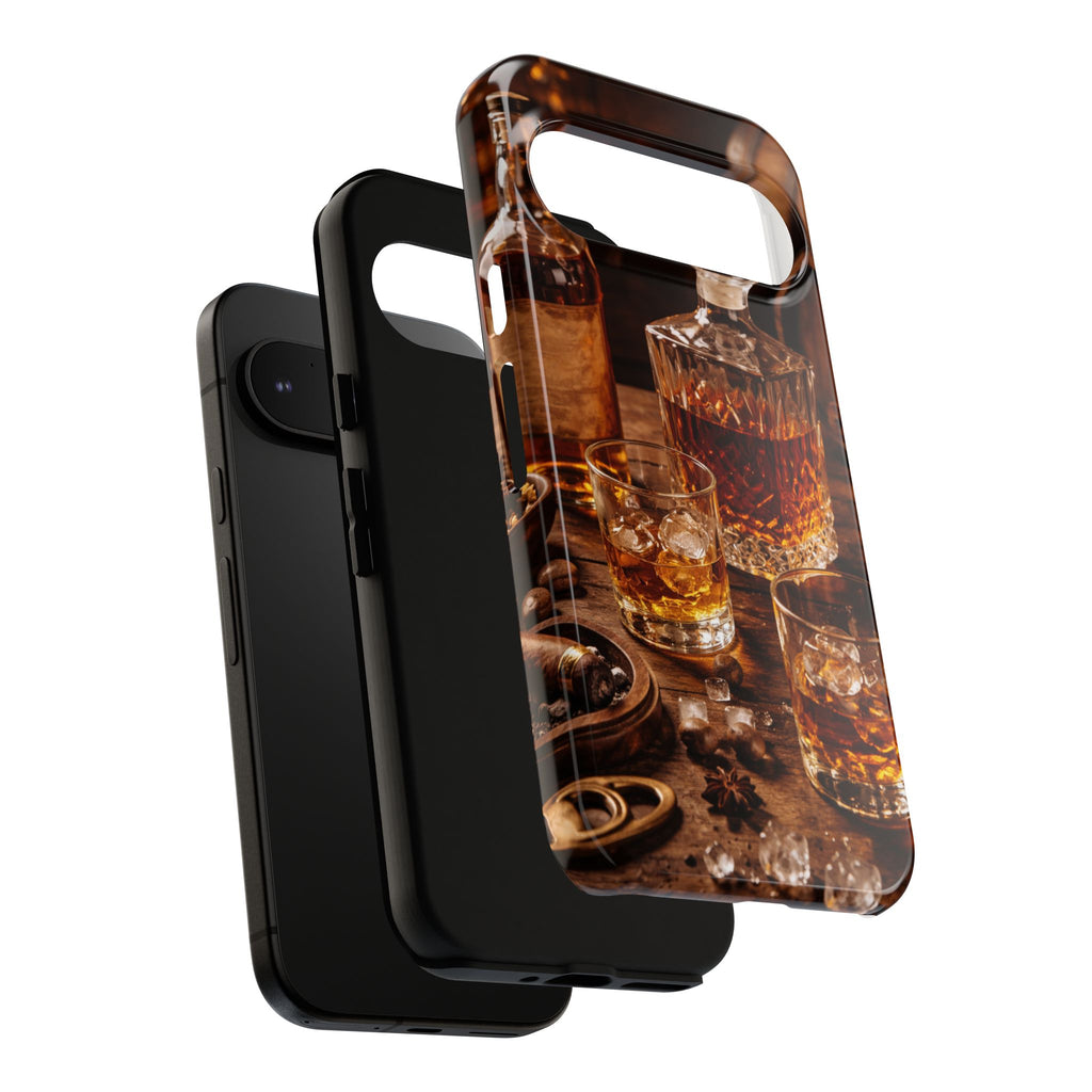Whiskey Decanter Phone Case — Vintage Bar Spirits Protective Tough Case