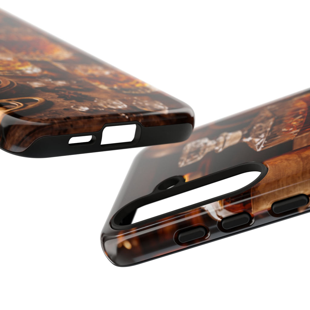 Whiskey Decanter Phone Case — Vintage Bar Spirits Protective Tough Case