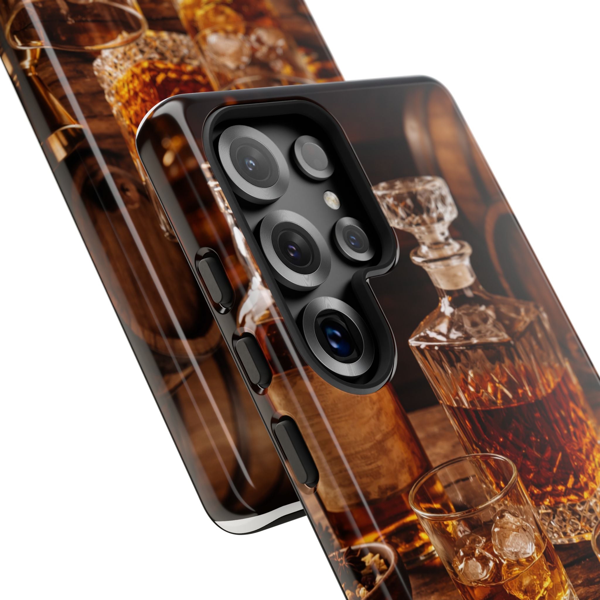 Whiskey Decanter Phone Case — Vintage Bar Spirits Protective Tough Case