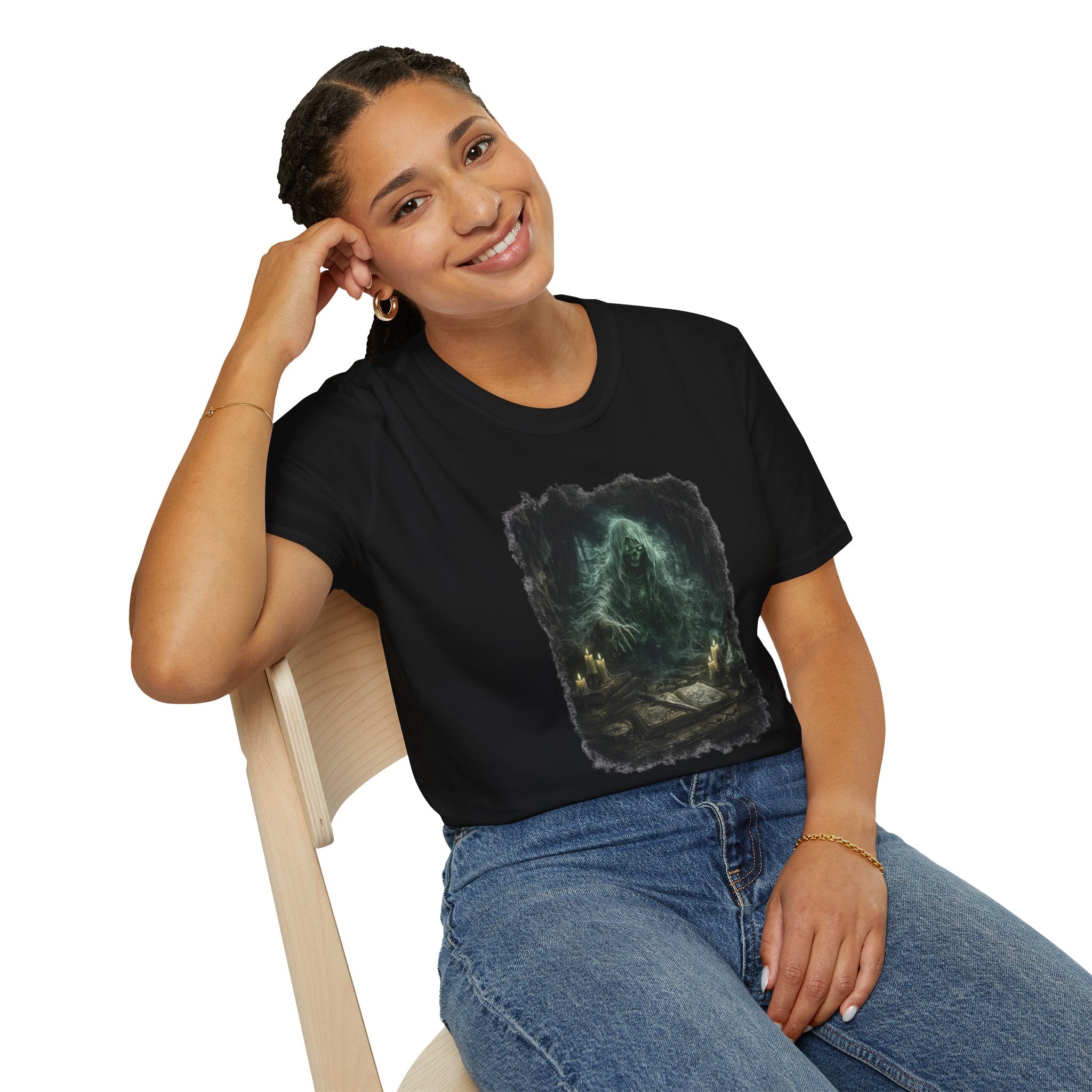 Ghost Witch T‑Shirt — Eerie Gothic Spirit