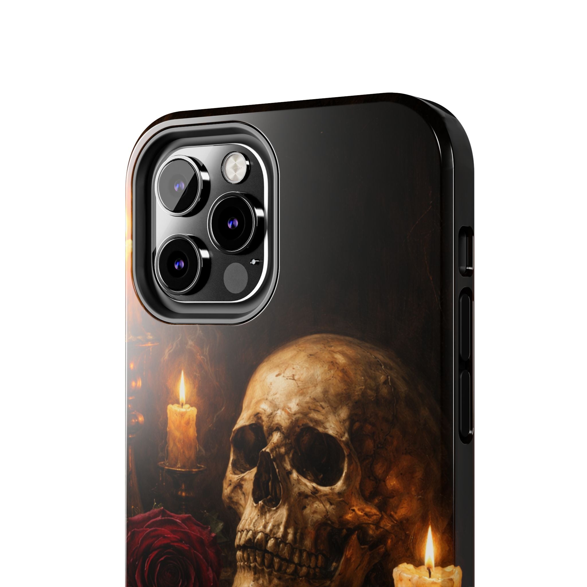 Skull & Candle Tough Phone Case — Memento Mori Protective Cover