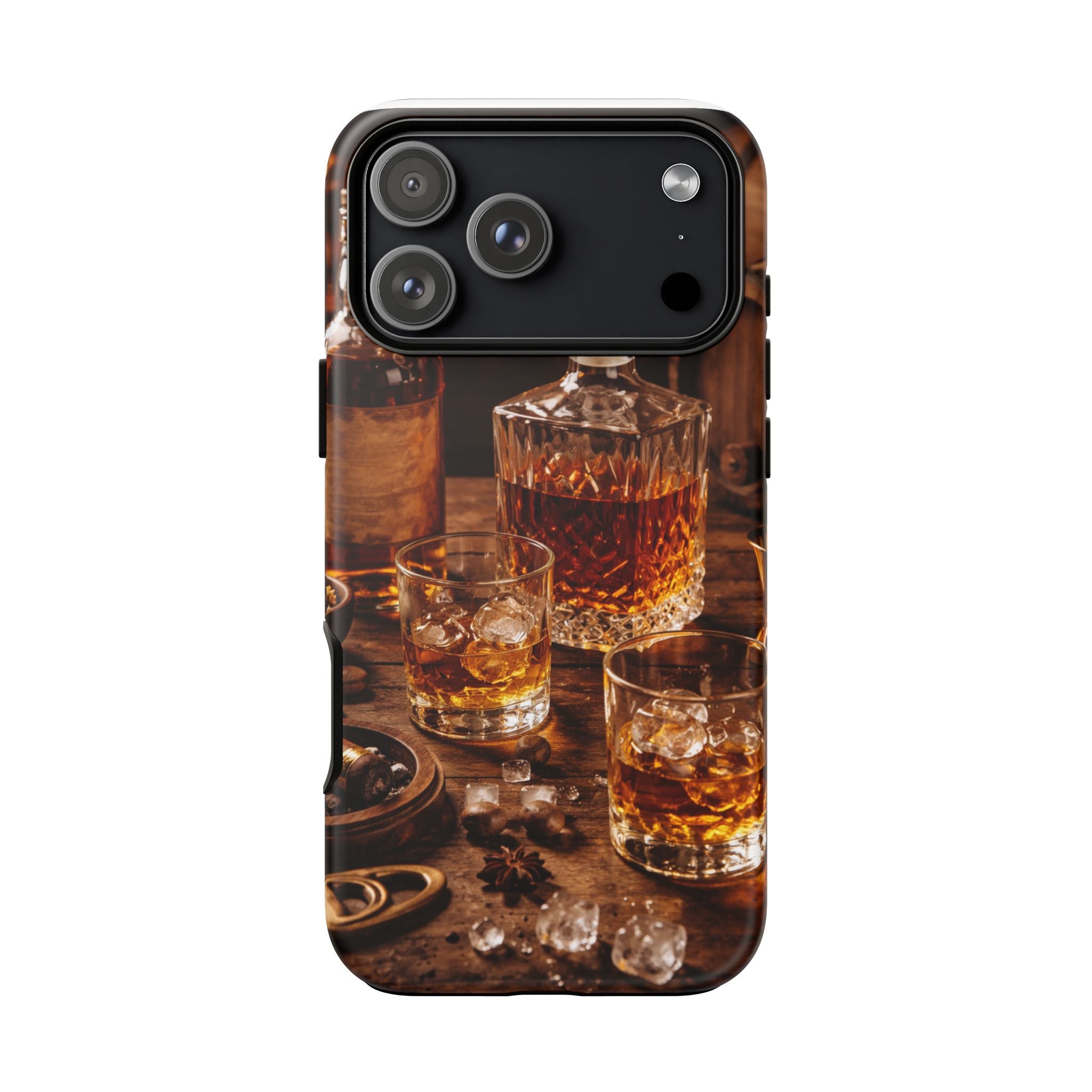 Whiskey Decanter Phone Case — Vintage Bar Spirits Protective Tough Case