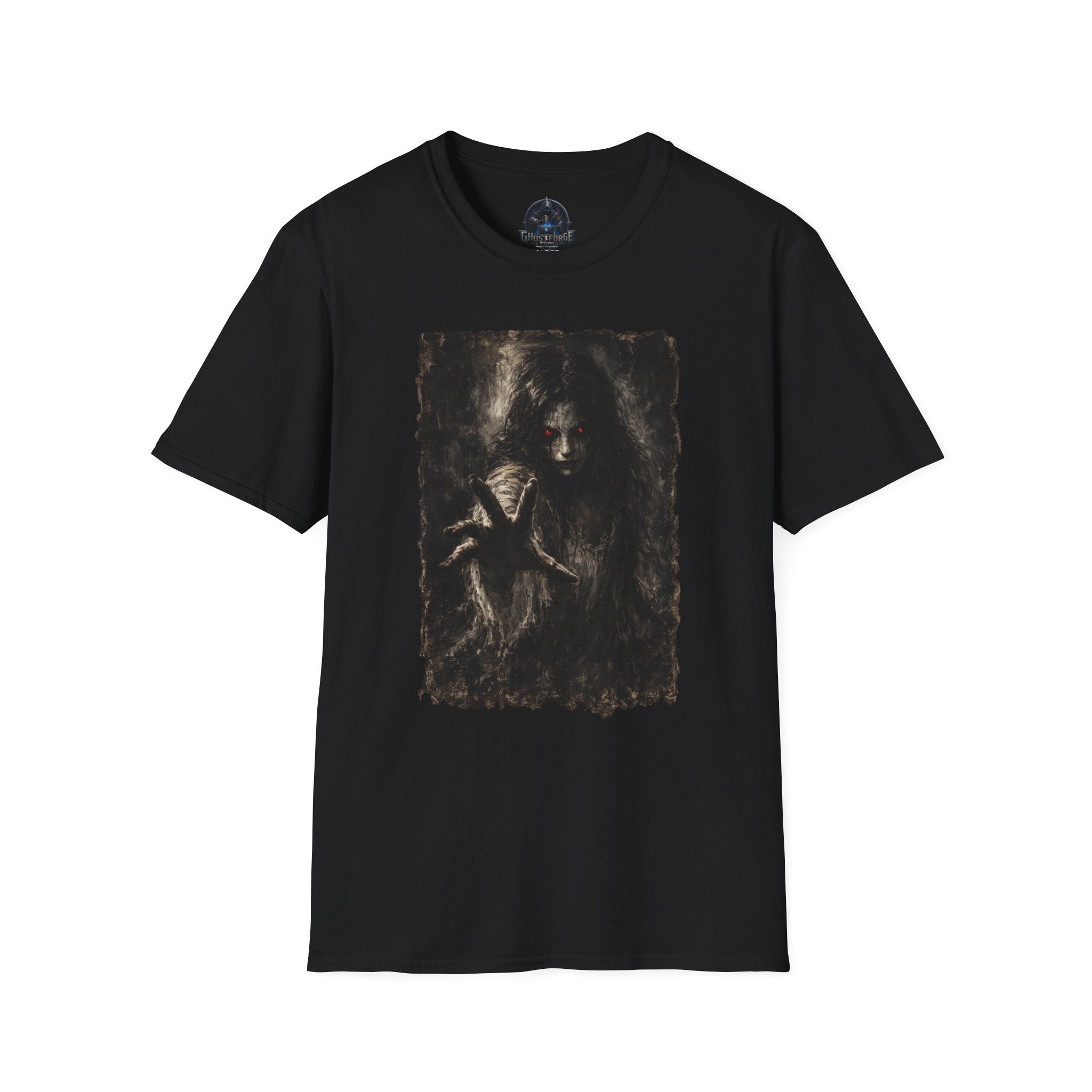 Horror Portrait T-Shirt — Creepy Ghost Graphic Tee