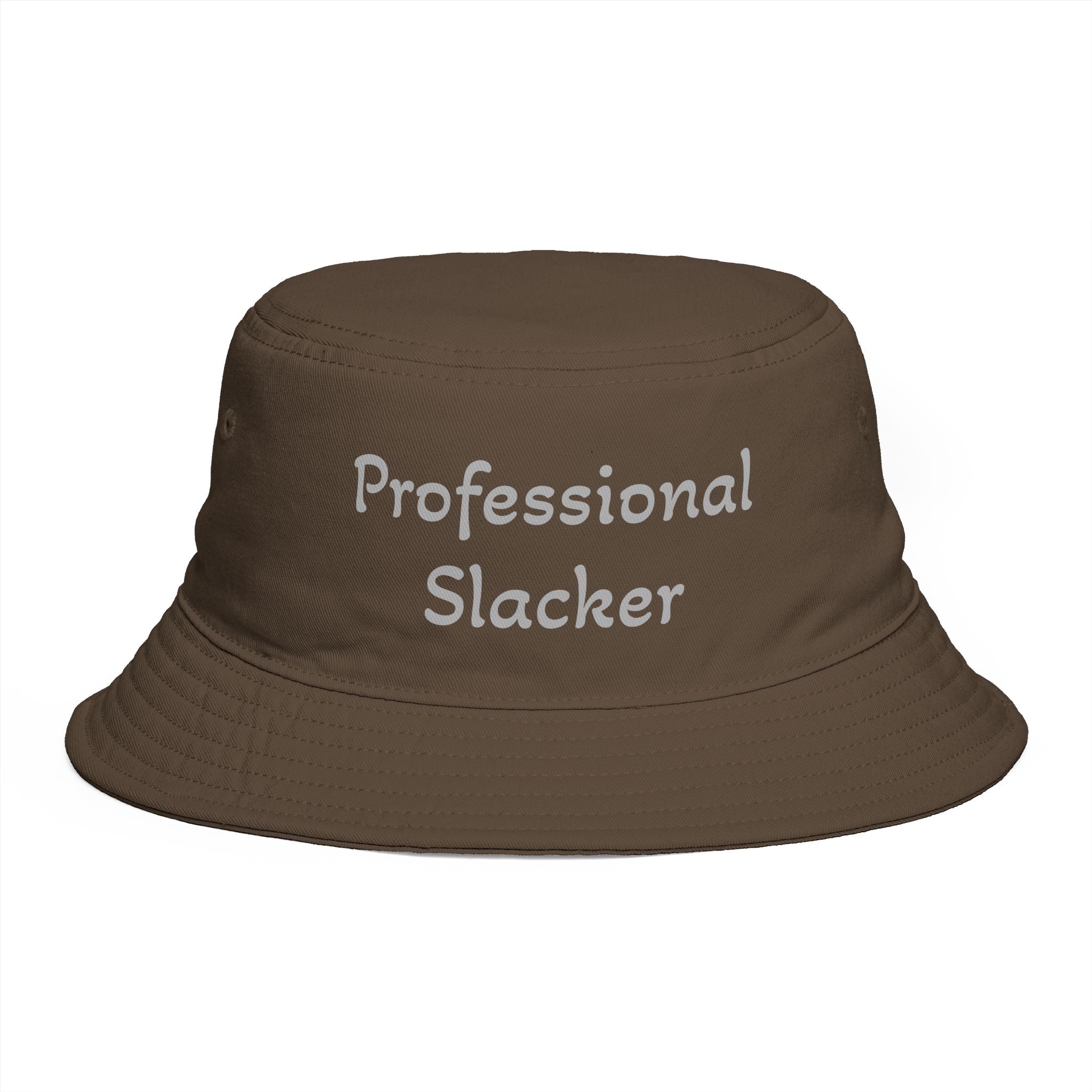 Professional Slacker Bucket Hat — Funny Casual Brim Hat for Laid-Back Style