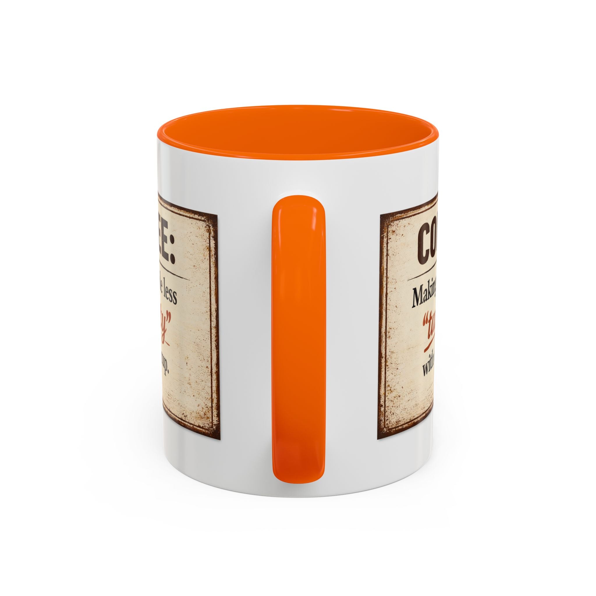 Coffee Mug — “Coffee: Making people less ‘targety’ with every cup” Vintage Accent Mug