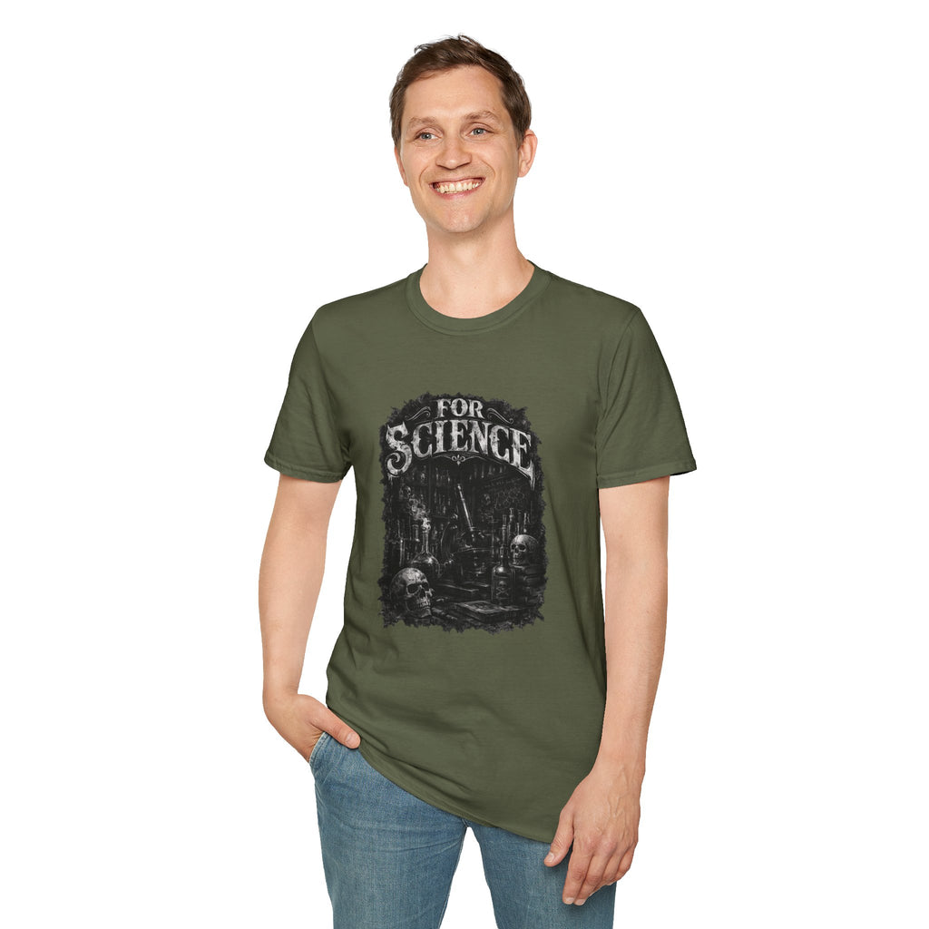 For Science T-Shirt — Dark Vintage Science Graphic Tee