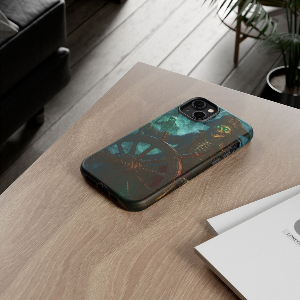 Pirate Skeleton Phone Case — Haunted Ship Captain iPhone Cover