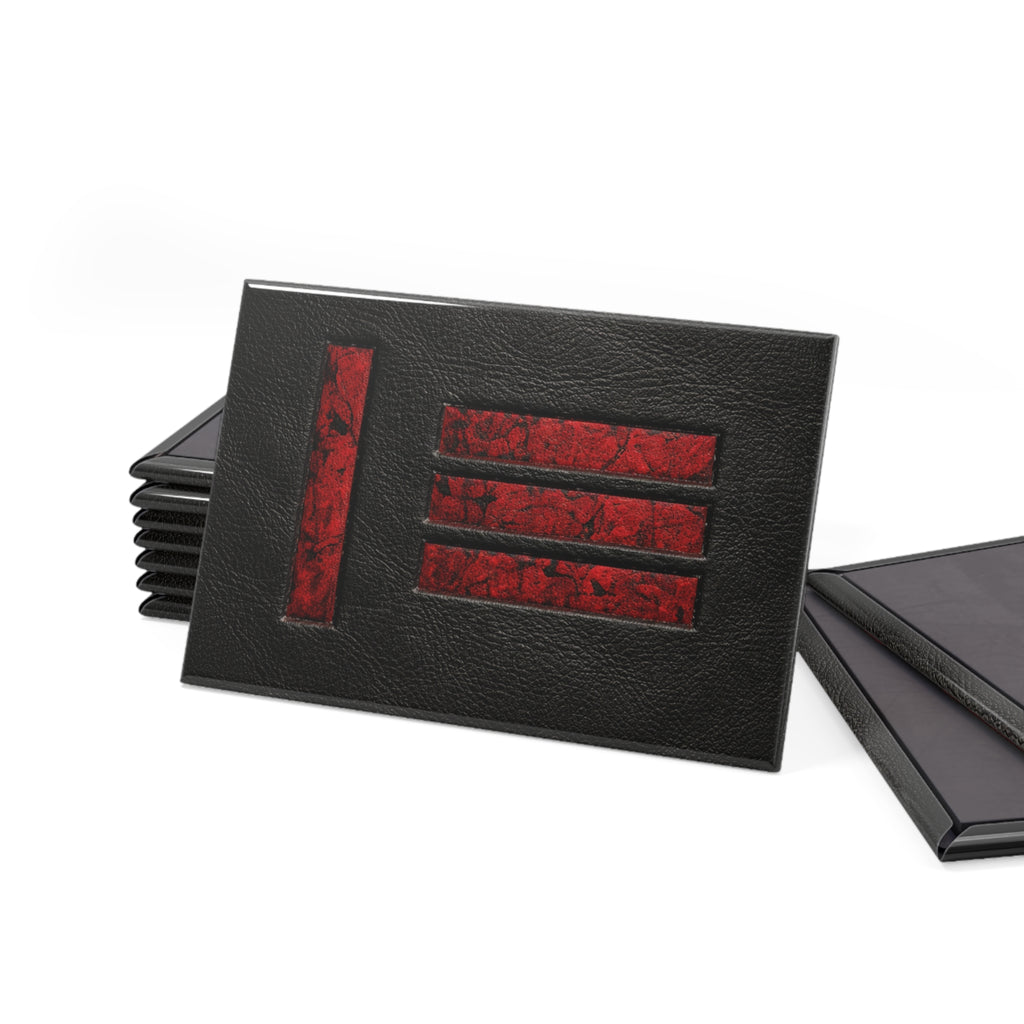M/s Mstr slv Leather Flag Magnet