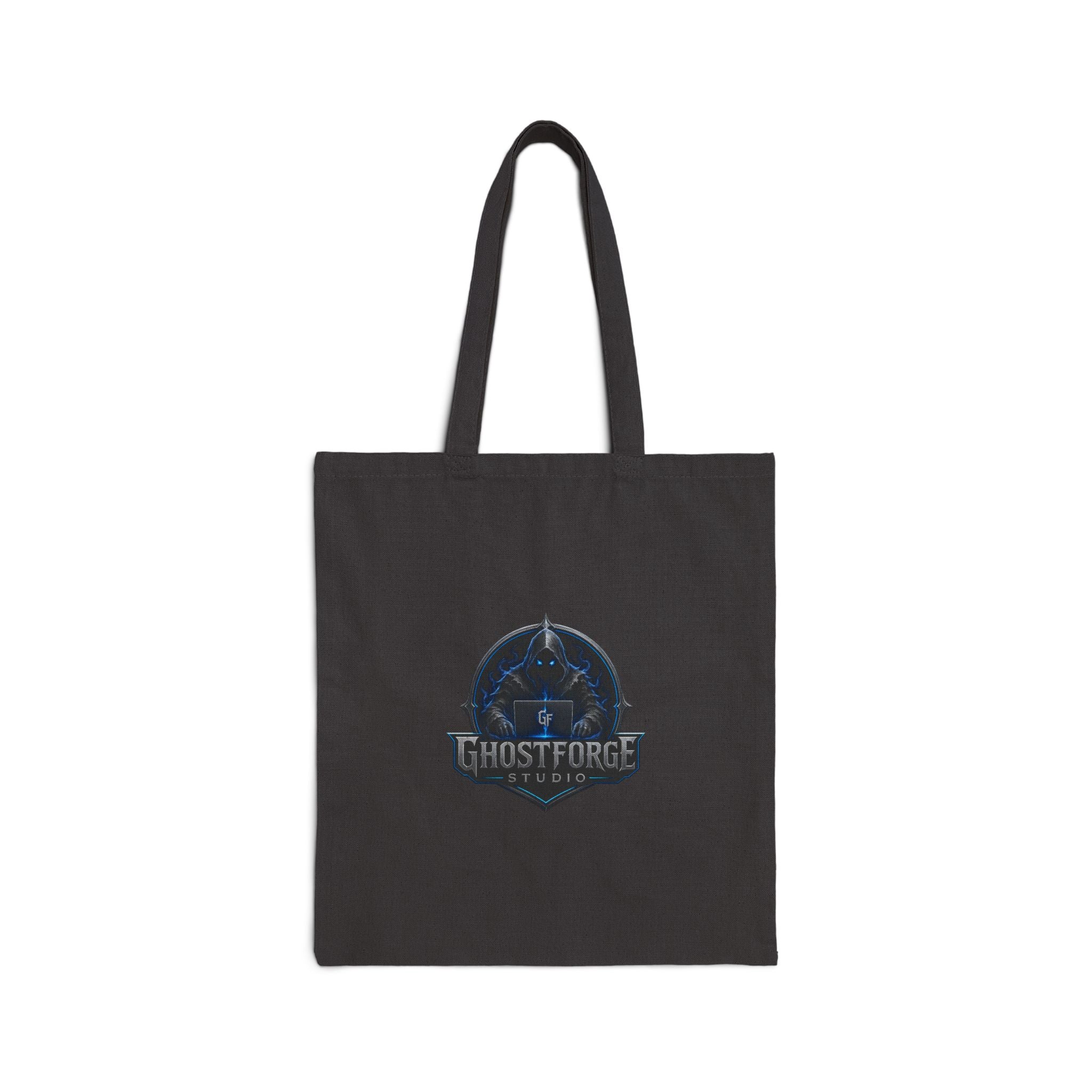 GhostForge Logo Tote Bag — Cotton Canvas Reusable Shopper