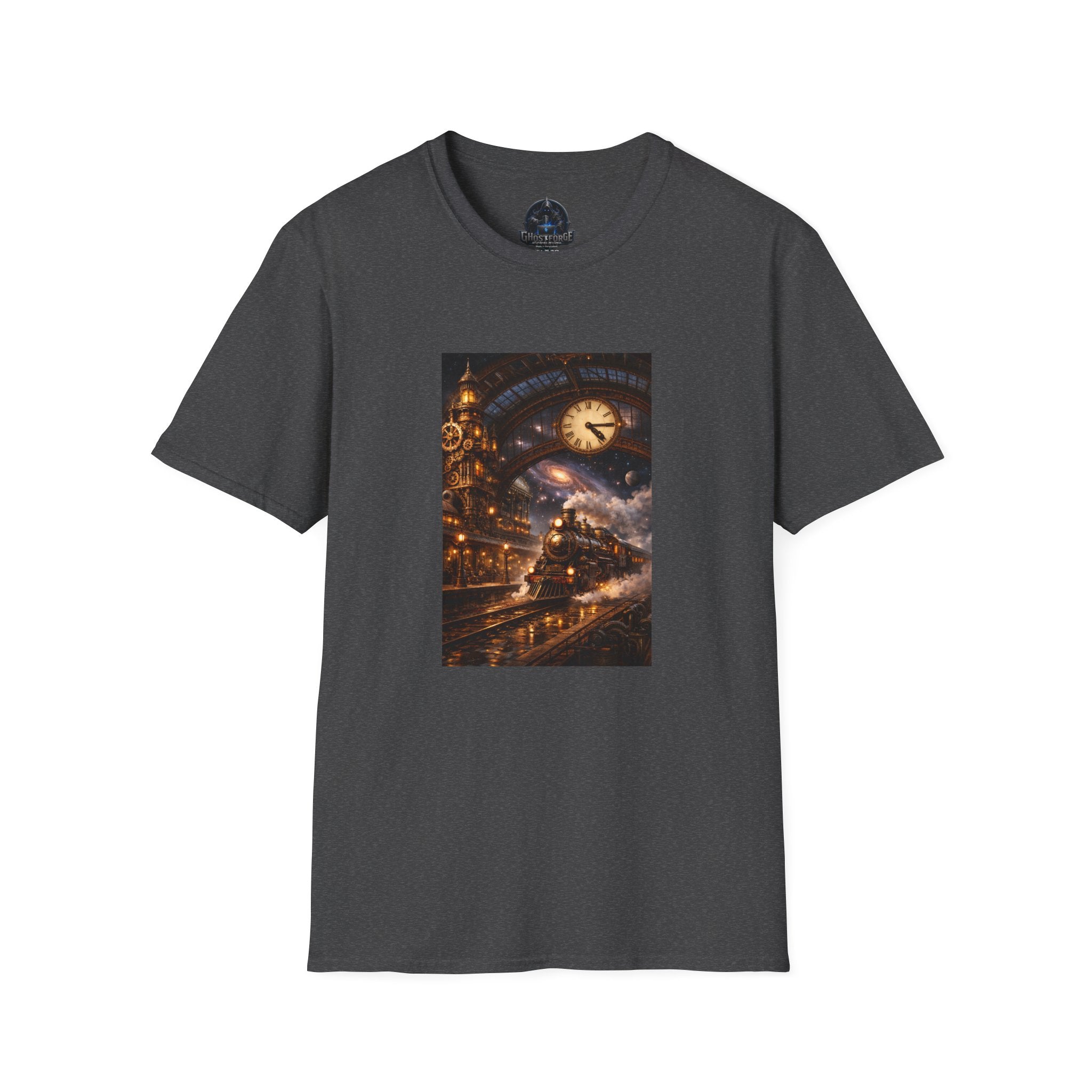 Steampunk Train T-Shirt — Steampunk Nightscape Tee