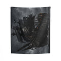 Pirate Ghost Ship Wall Tapestry — Dark Skull & Crossbones Nautical Decor