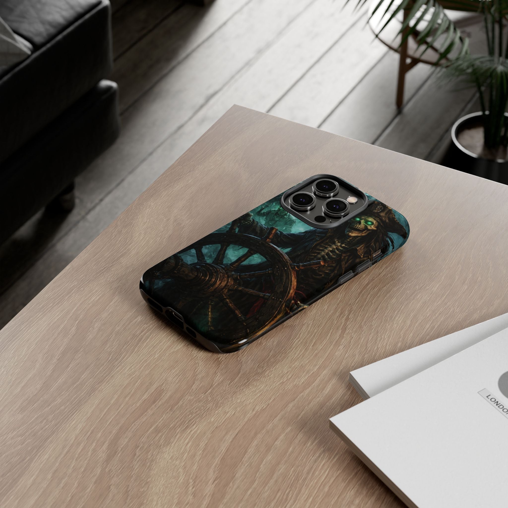 Pirate Skeleton Phone Case — Haunted Ship Captain iPhone Cover