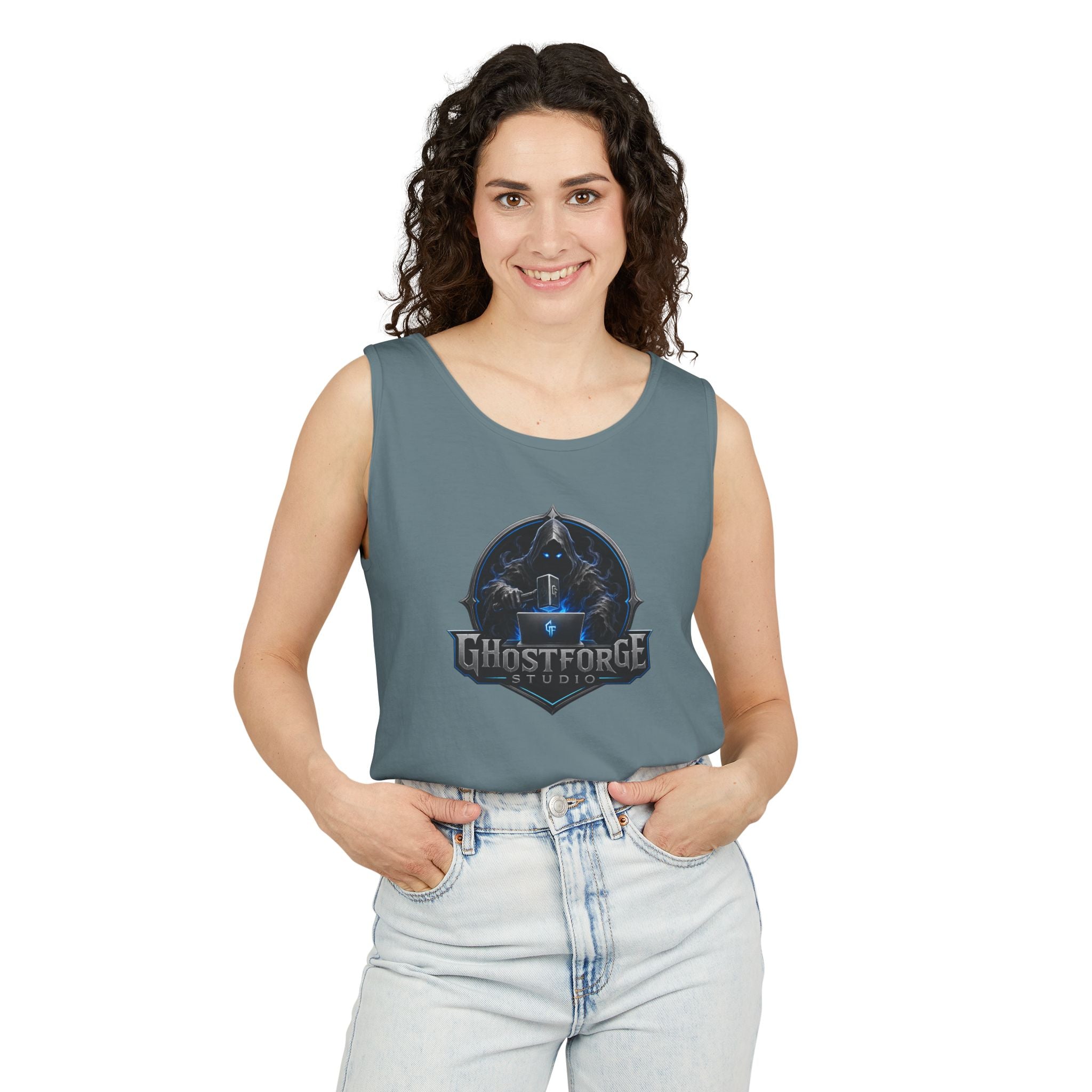 GhostForge Emblem Tank Top — Shop Logo Muscle Tee