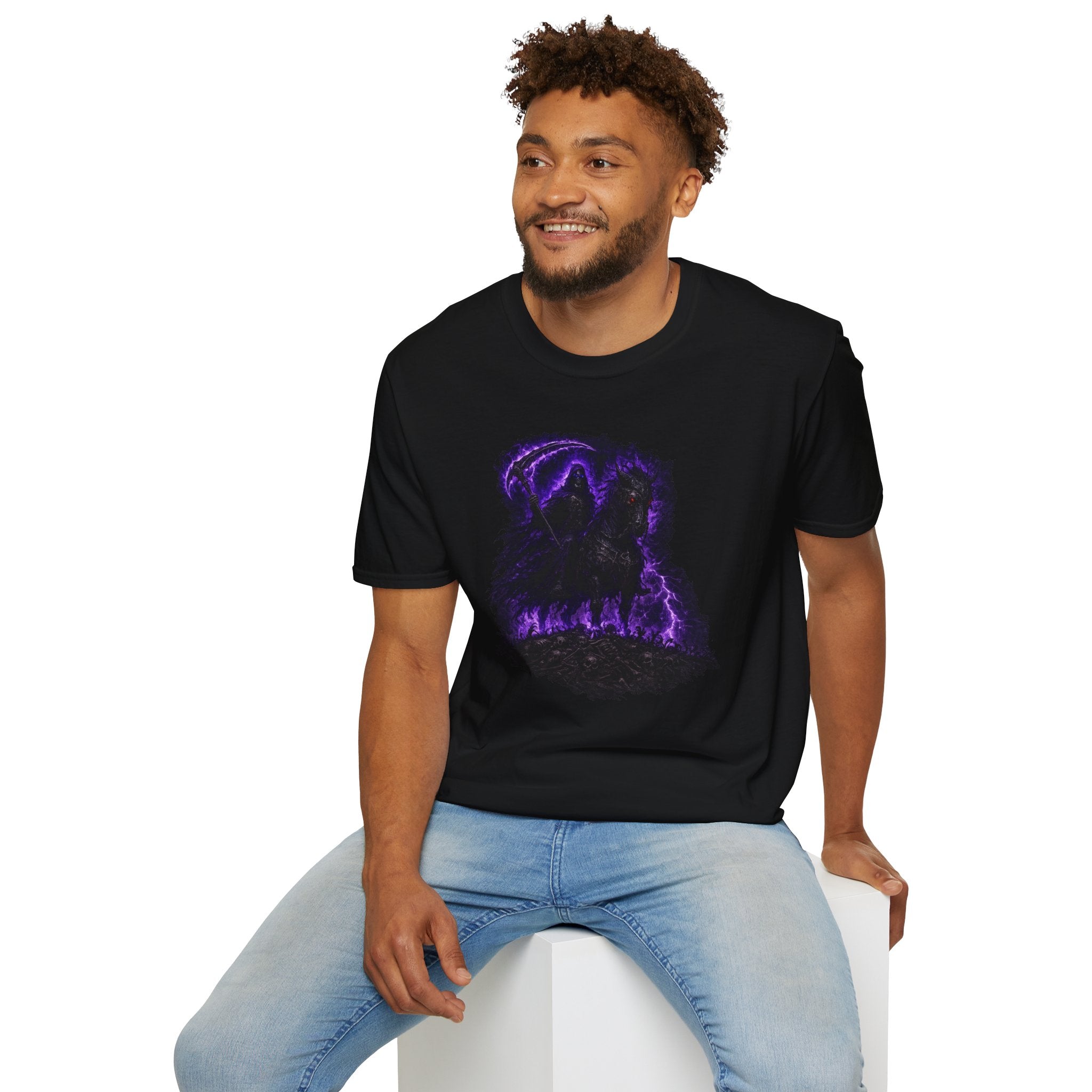 Grim Reaper Purple Lightning T-Shirt