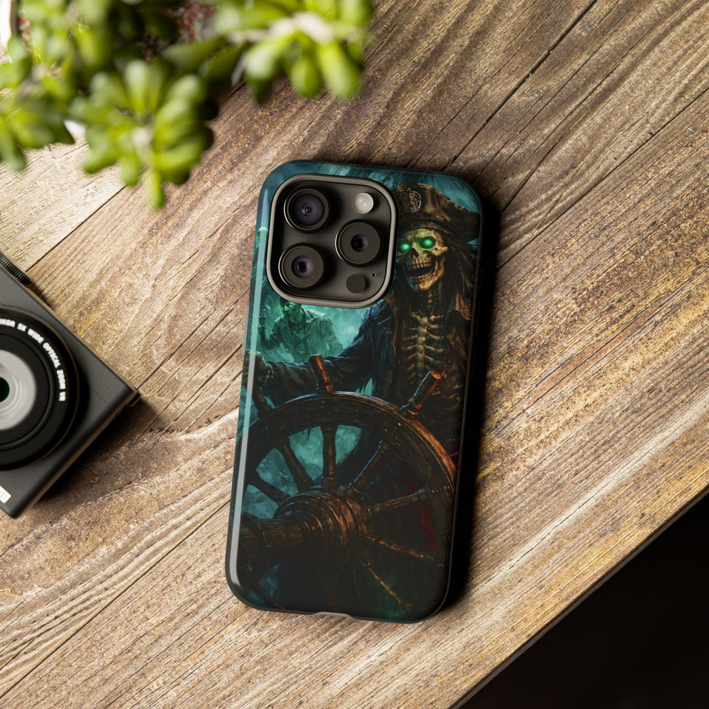 Pirate Skeleton Phone Case — Haunted Ship Captain iPhone Cover