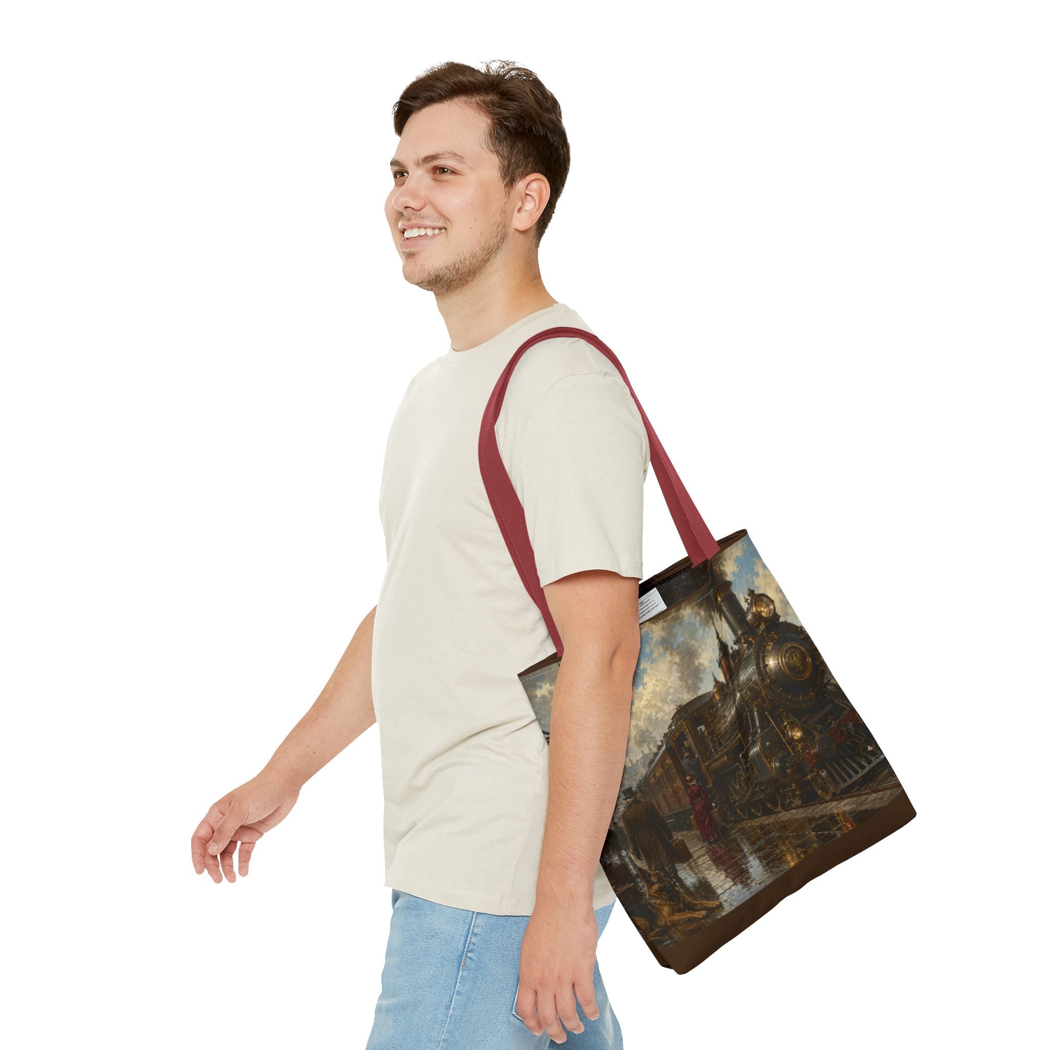 Steampunk Tote Bag — Victorian Station Art All-Over Print