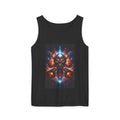Skull Cyberpunk Tank Top — Neon Sci‑Fi Demon Graphic