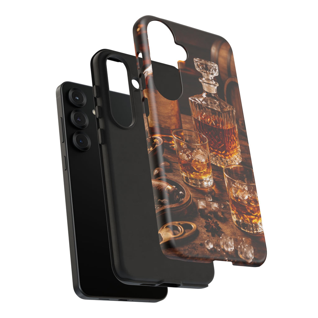Whiskey Decanter Phone Case — Vintage Bar Spirits Protective Tough Case