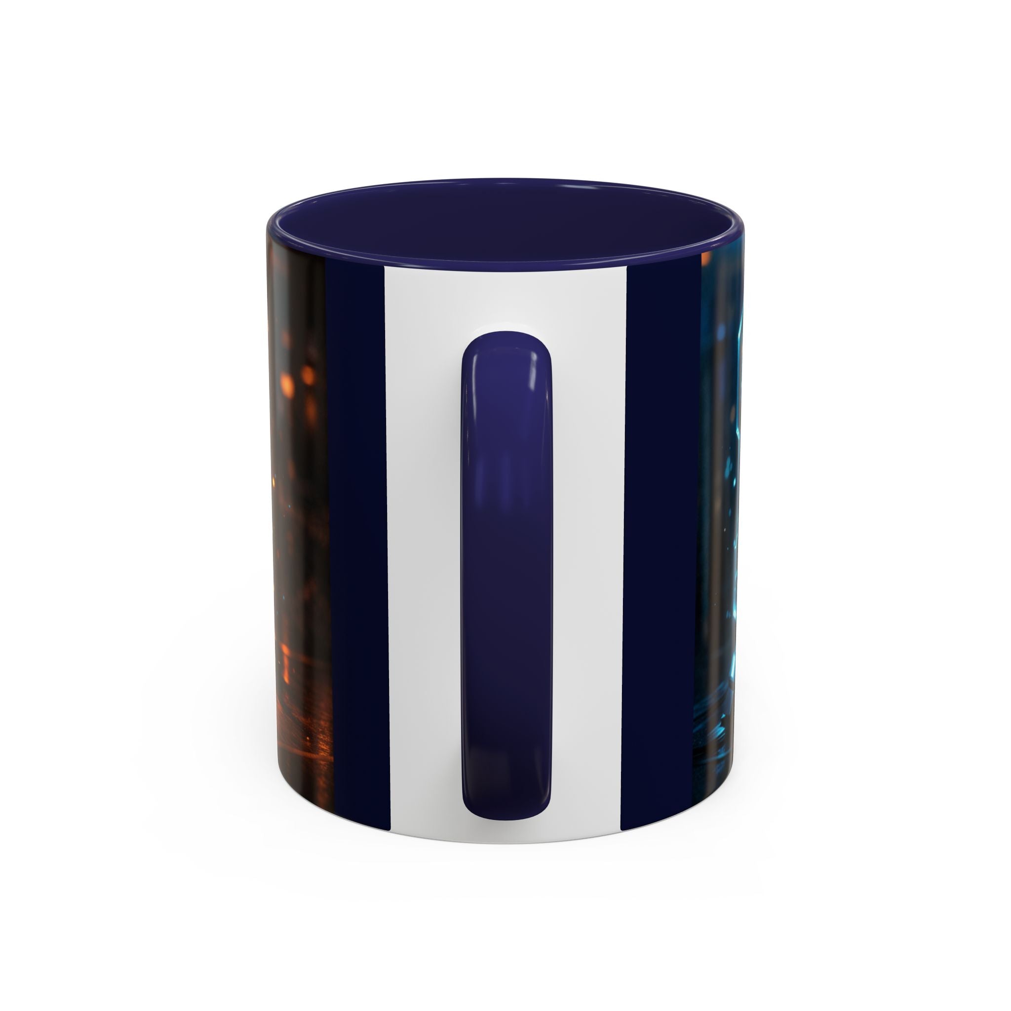 Coffee Mug — Neon Sign “May Contain Whiskey” Accent Mug (11/15 oz)