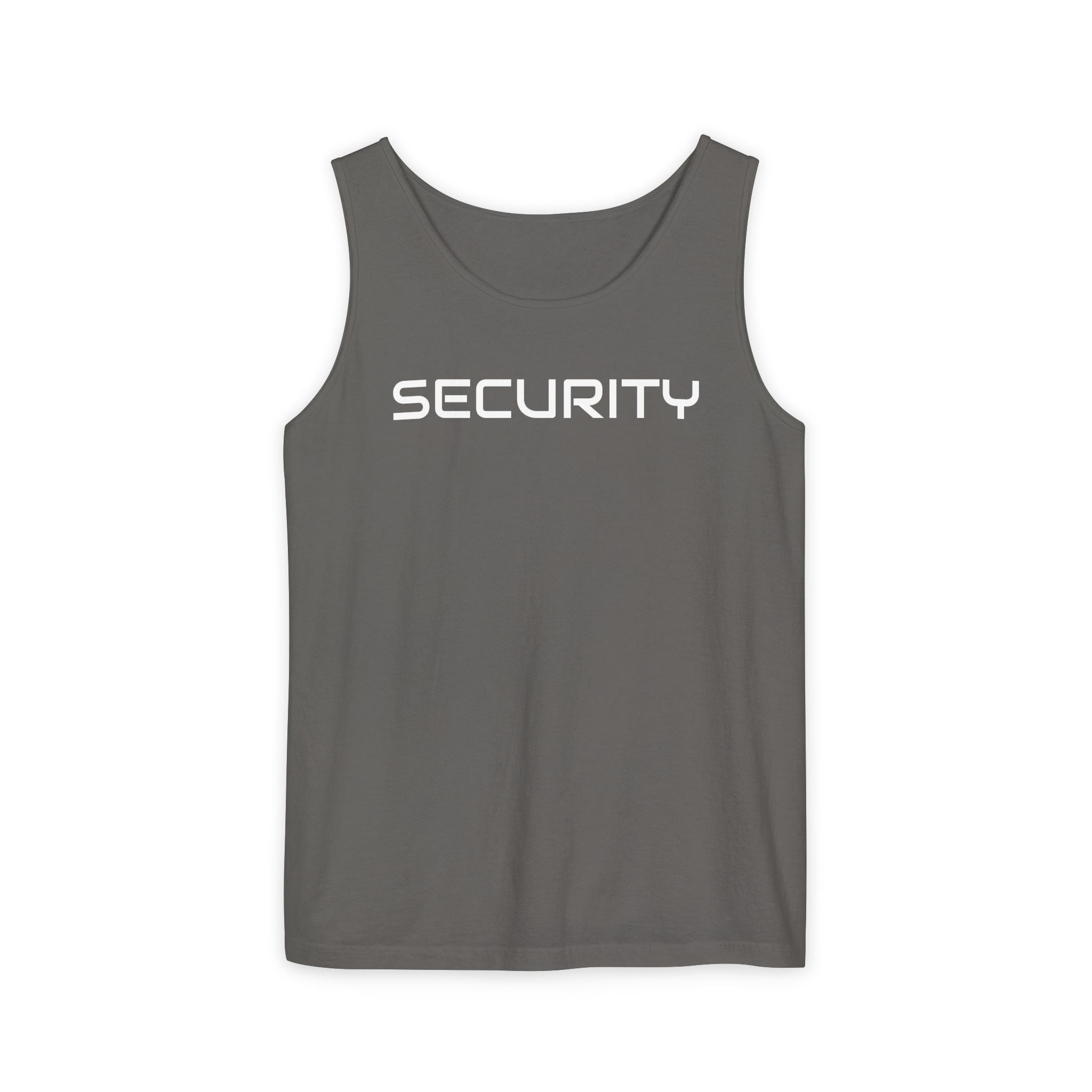 SECURITY Graphic Tank Top — Bold 'SECURITY' Streetwear Muscle Tee