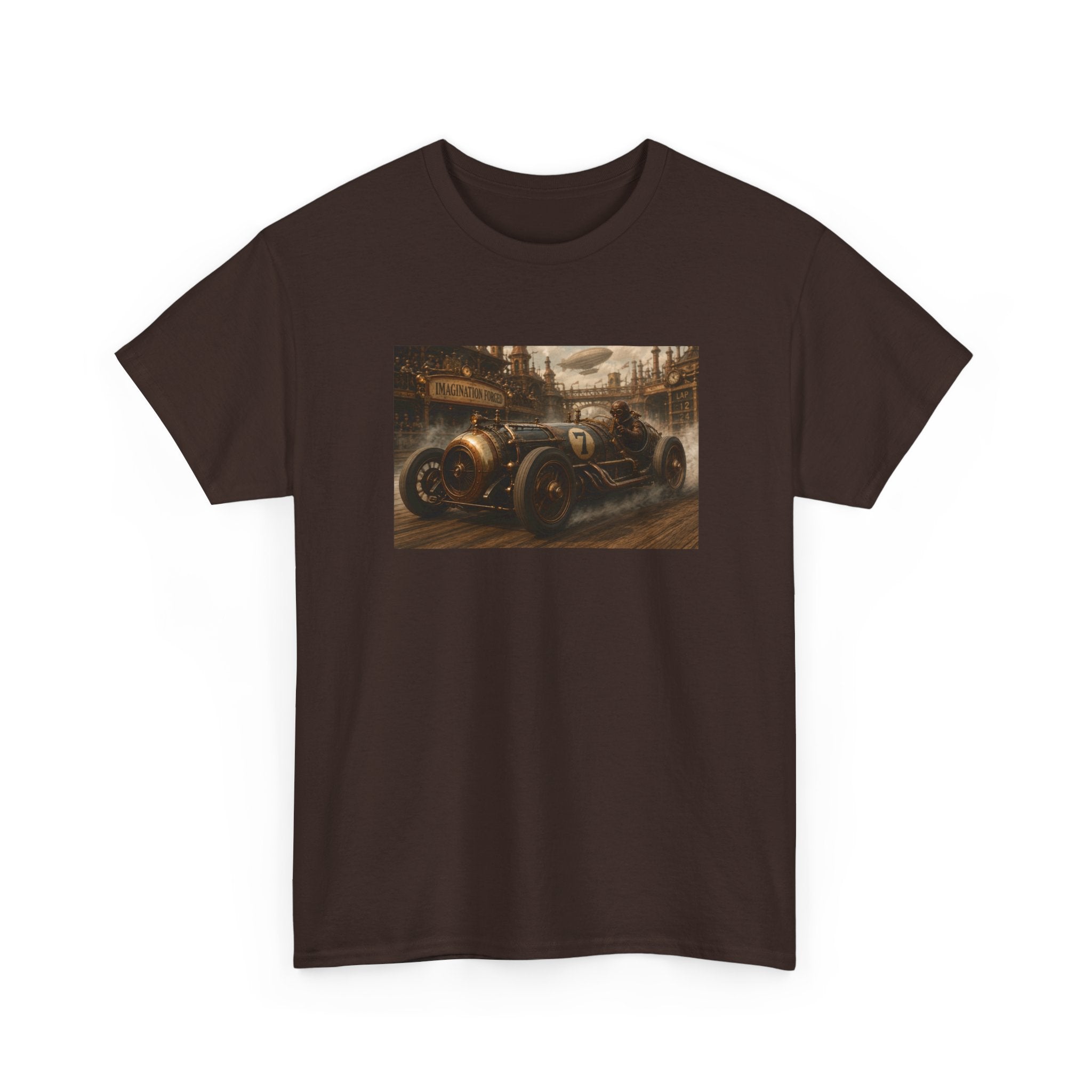 Steampunk Racecar Tee — Classic Antique Car Graphic T-Shirt