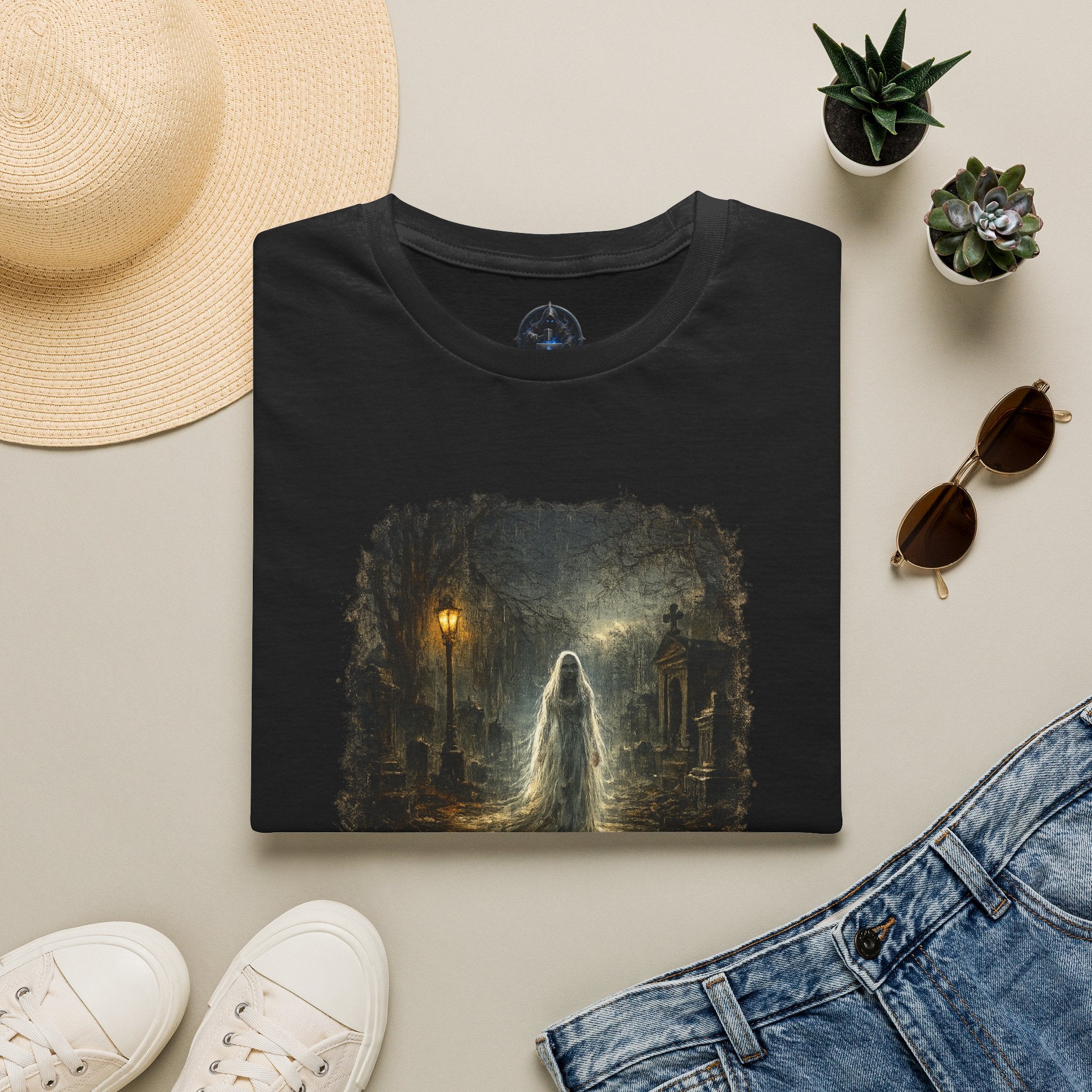 Ghostly Bride T-Shirt — Haunted Night Spirit Graphic Tee
