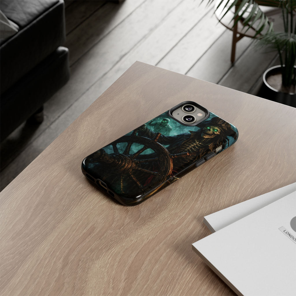 Pirate Skeleton Phone Case — Haunted Ship Captain iPhone Cover