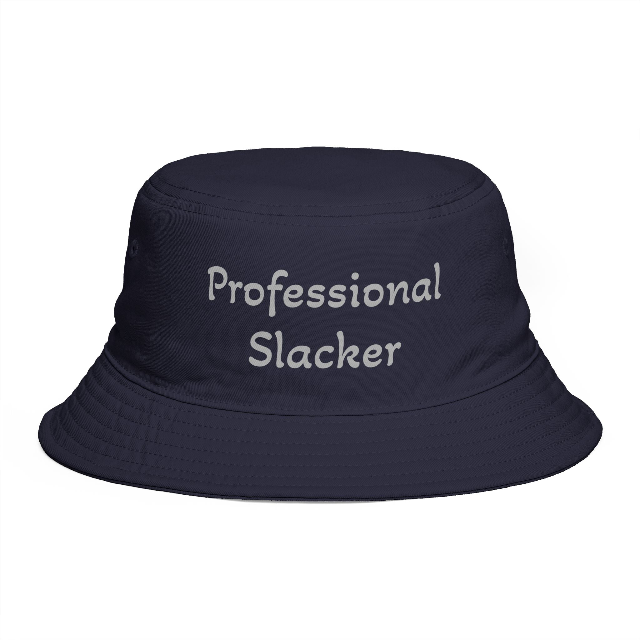 Professional Slacker Bucket Hat — Funny Casual Brim Hat for Laid-Back Style