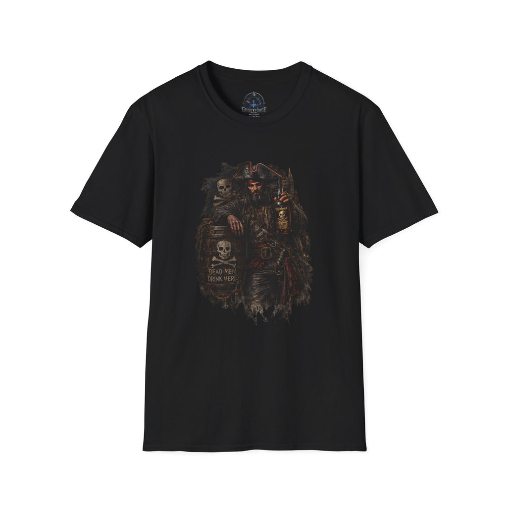 Pirate Captain T-Shirt — Dark Nautical Vintage Rum Design