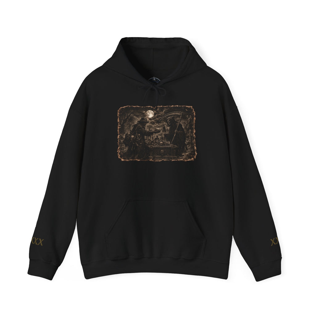 Vintage Reaper and Bone Collector Hoodie — Moon & Bone Graphic Sweatshirt