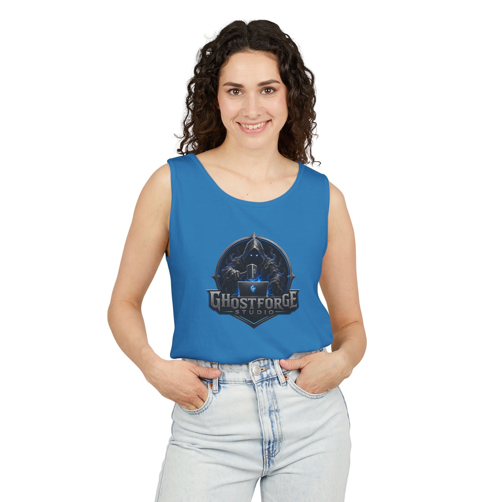 GhostForge Emblem Tank Top — Shop Logo Muscle Tee