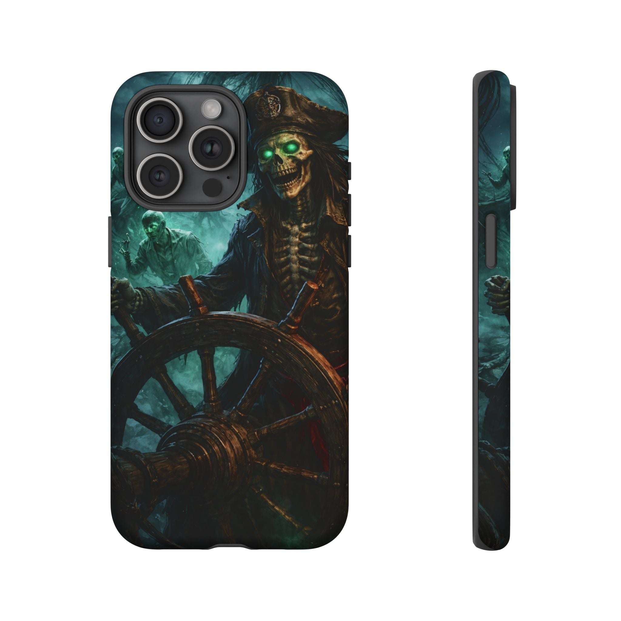 Pirate Skeleton Phone Case — Haunted Ship Captain iPhone Cover