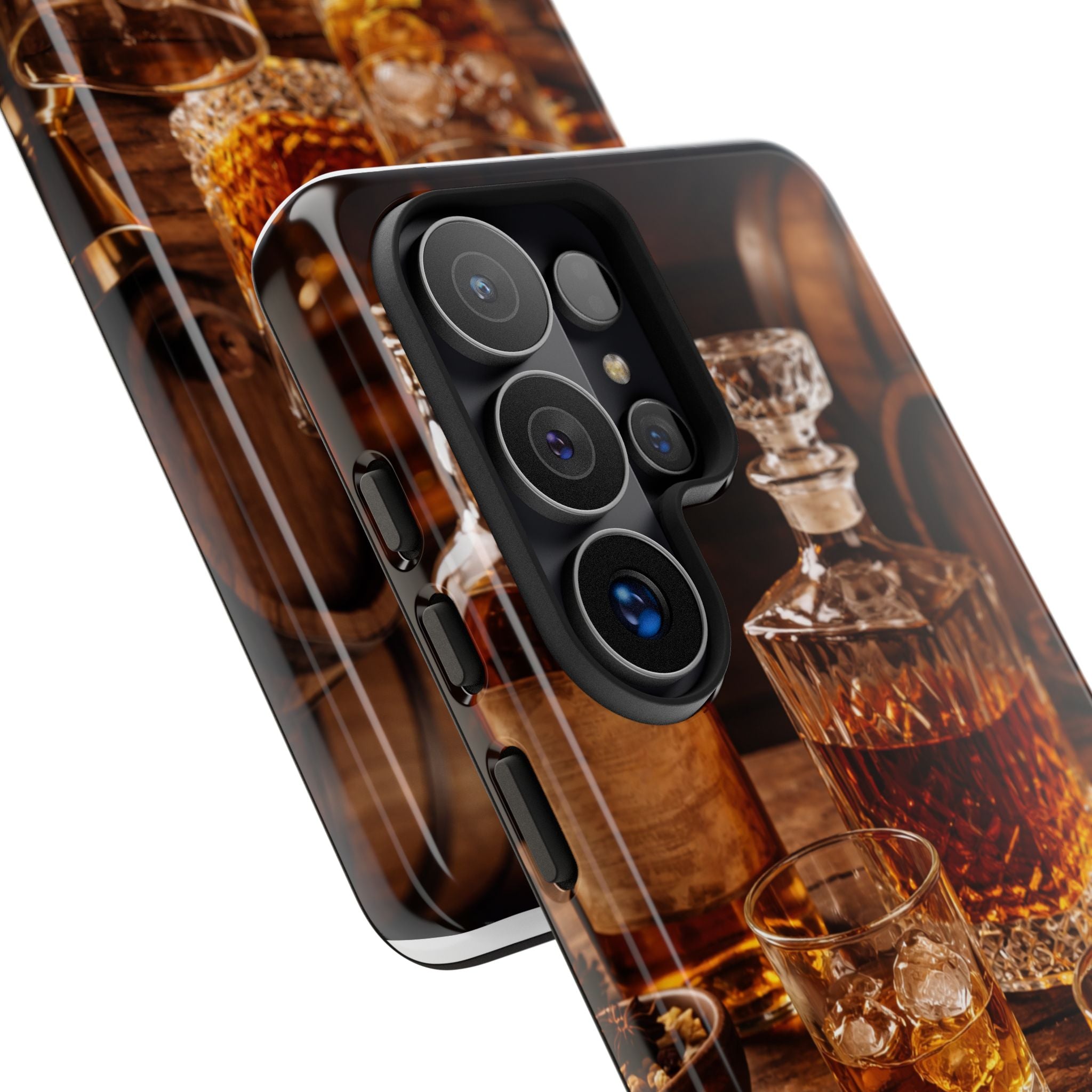 Whiskey Decanter Phone Case — Vintage Bar Spirits Protective Tough Case