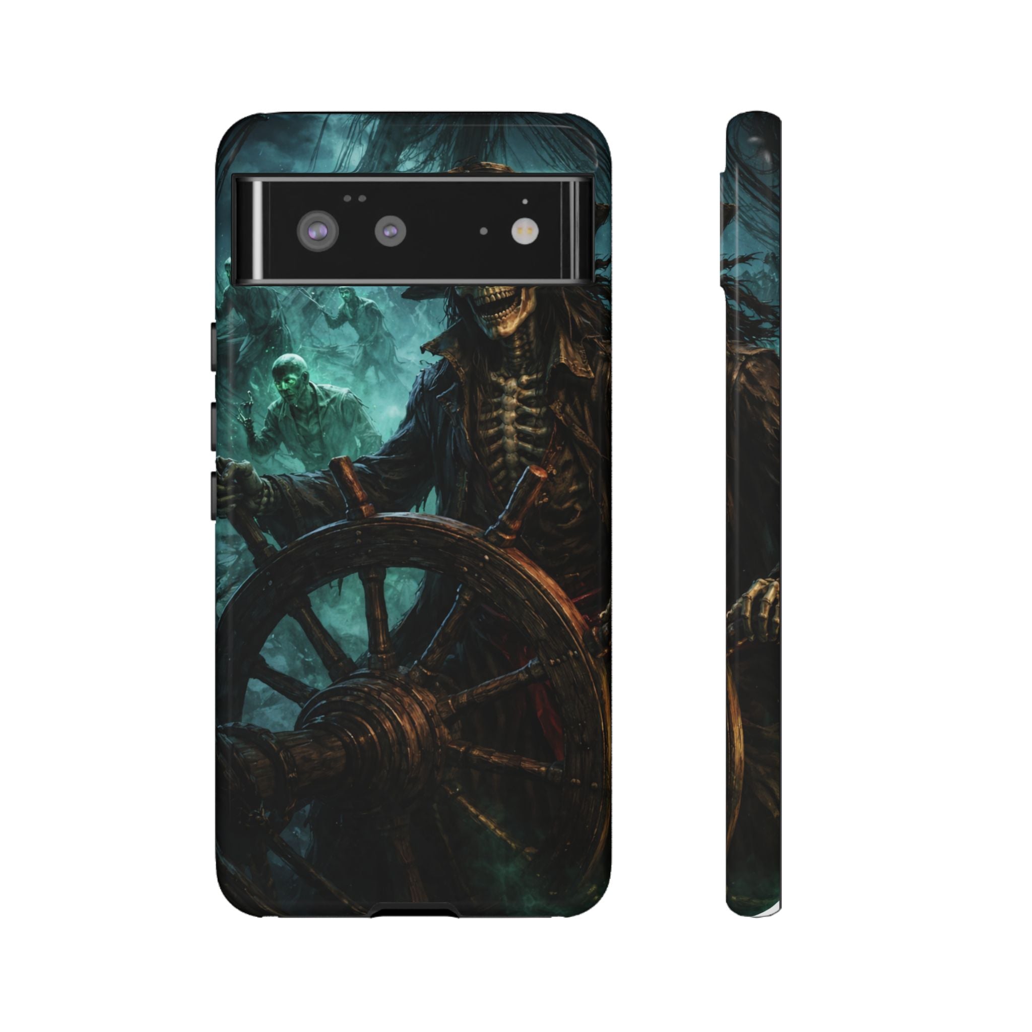 Pirate Skeleton Phone Case — Haunted Ship Captain iPhone Cover